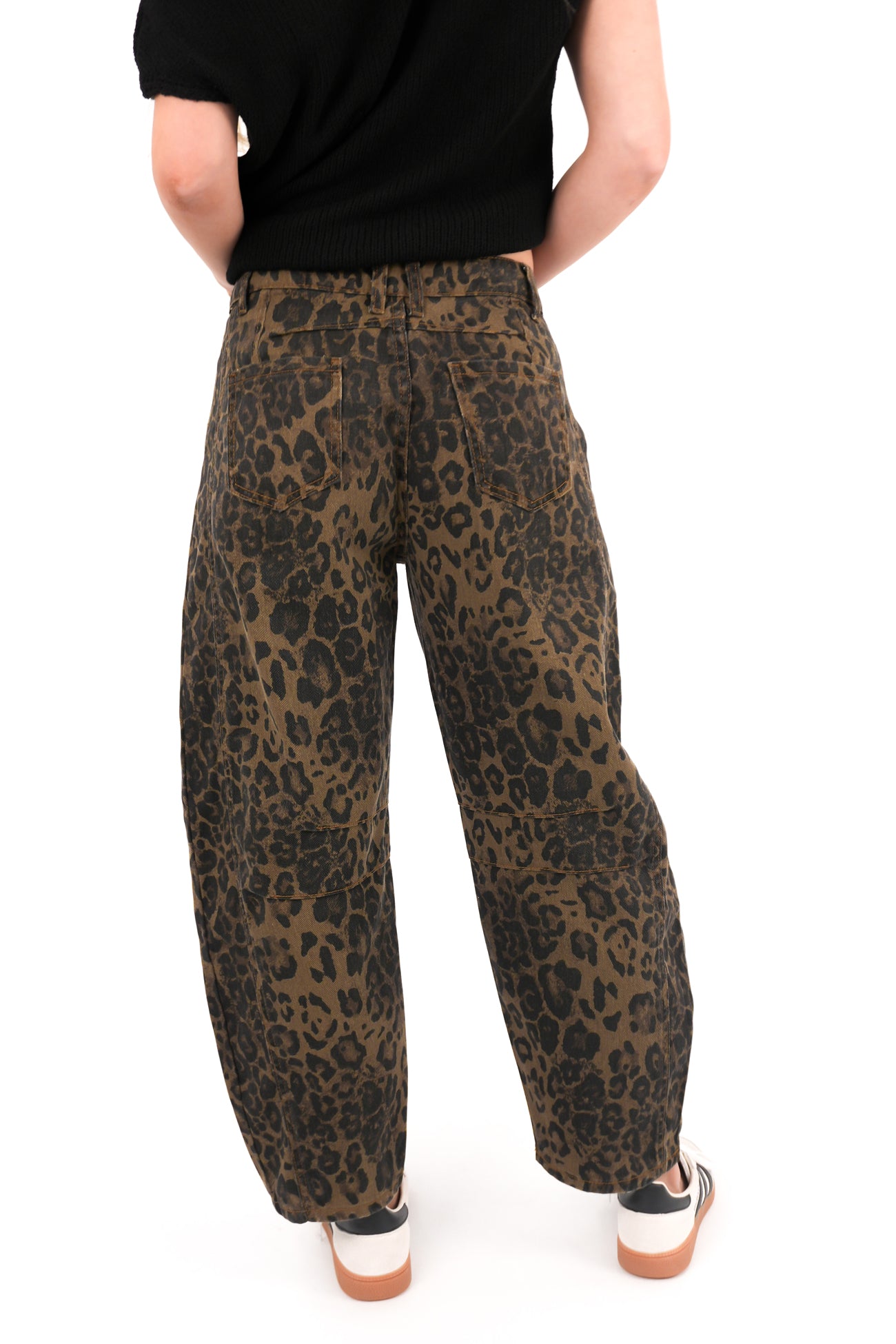 Toby Barrel Jean Leopard