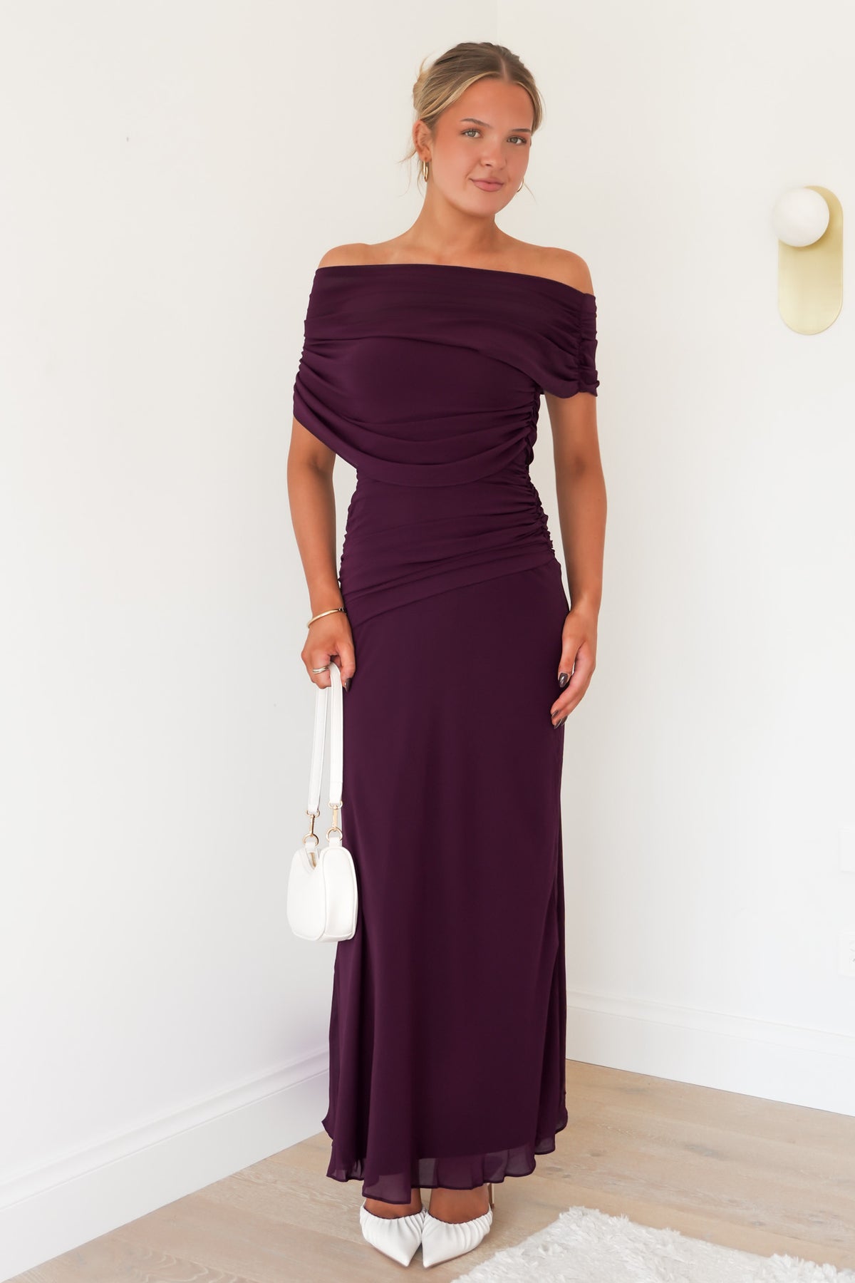 Tommy Midi Dress Plum