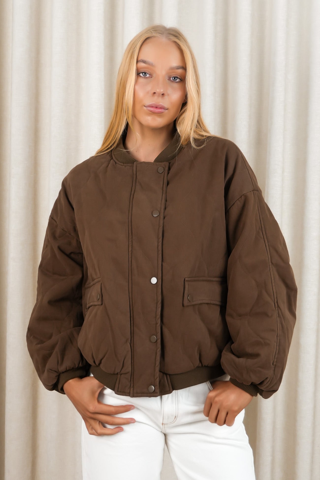 Toni Bomber Jacket Brown