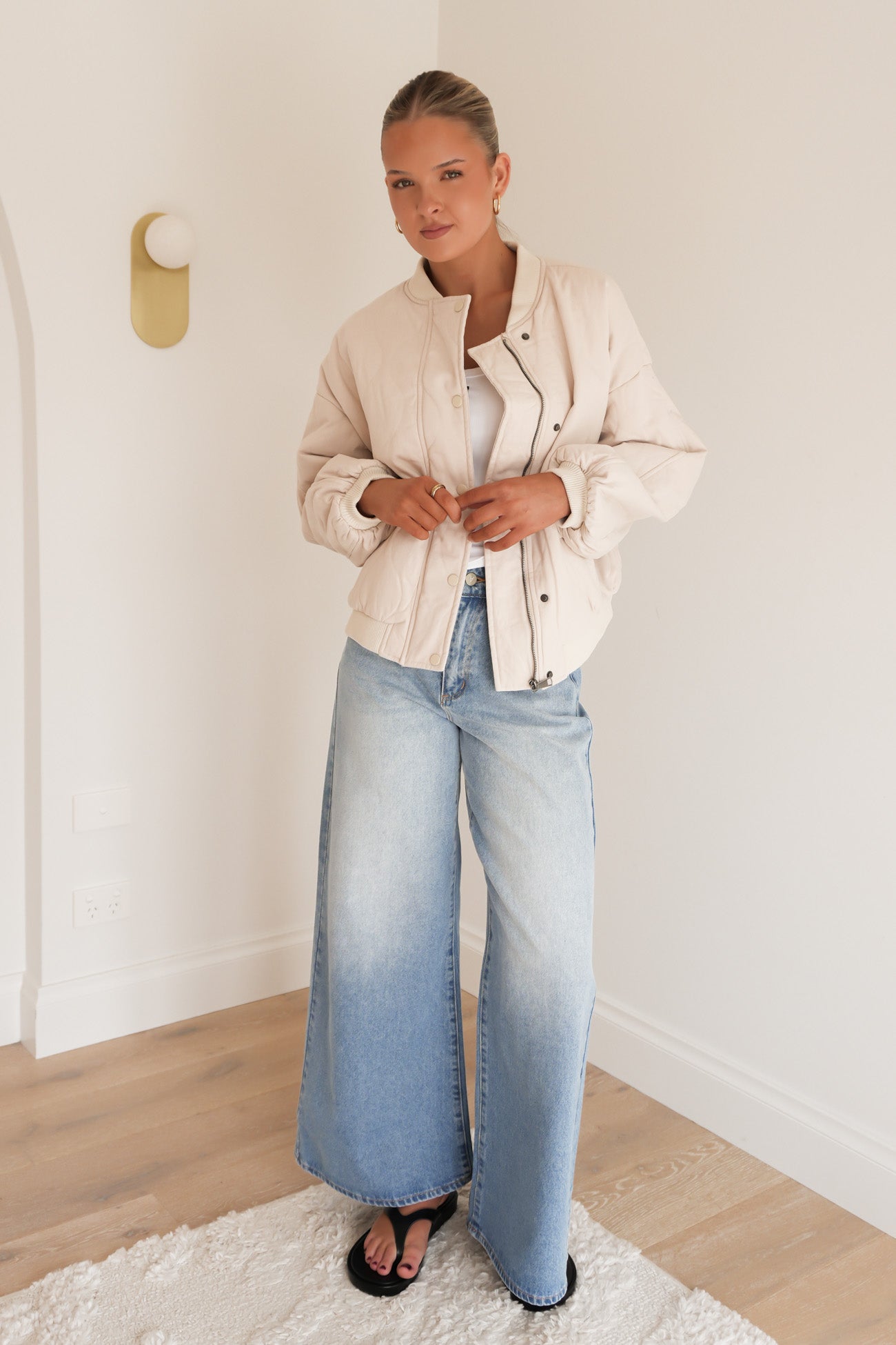 Toni Bomber Jacket Cream
