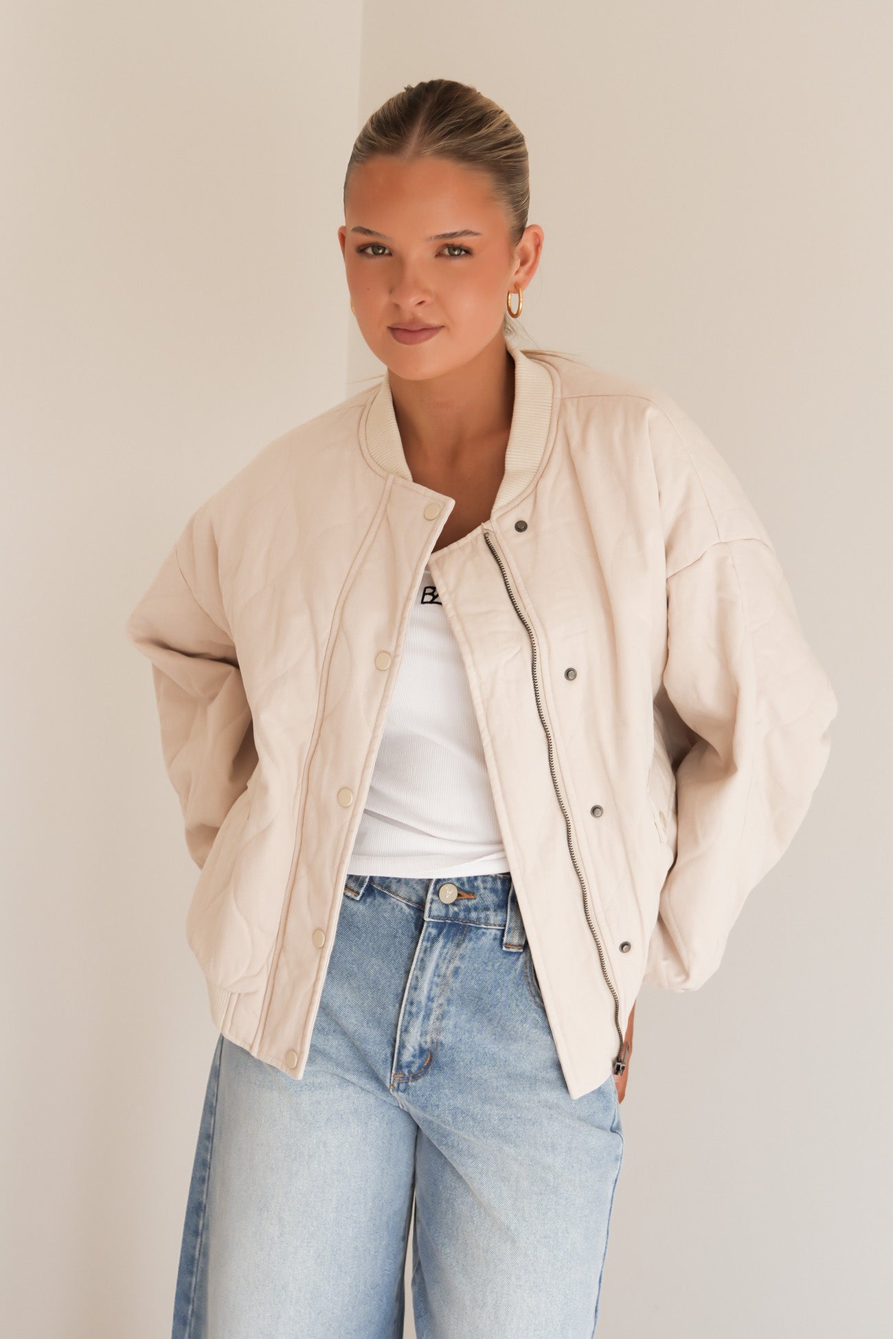 Toni Bomber Jacket Cream