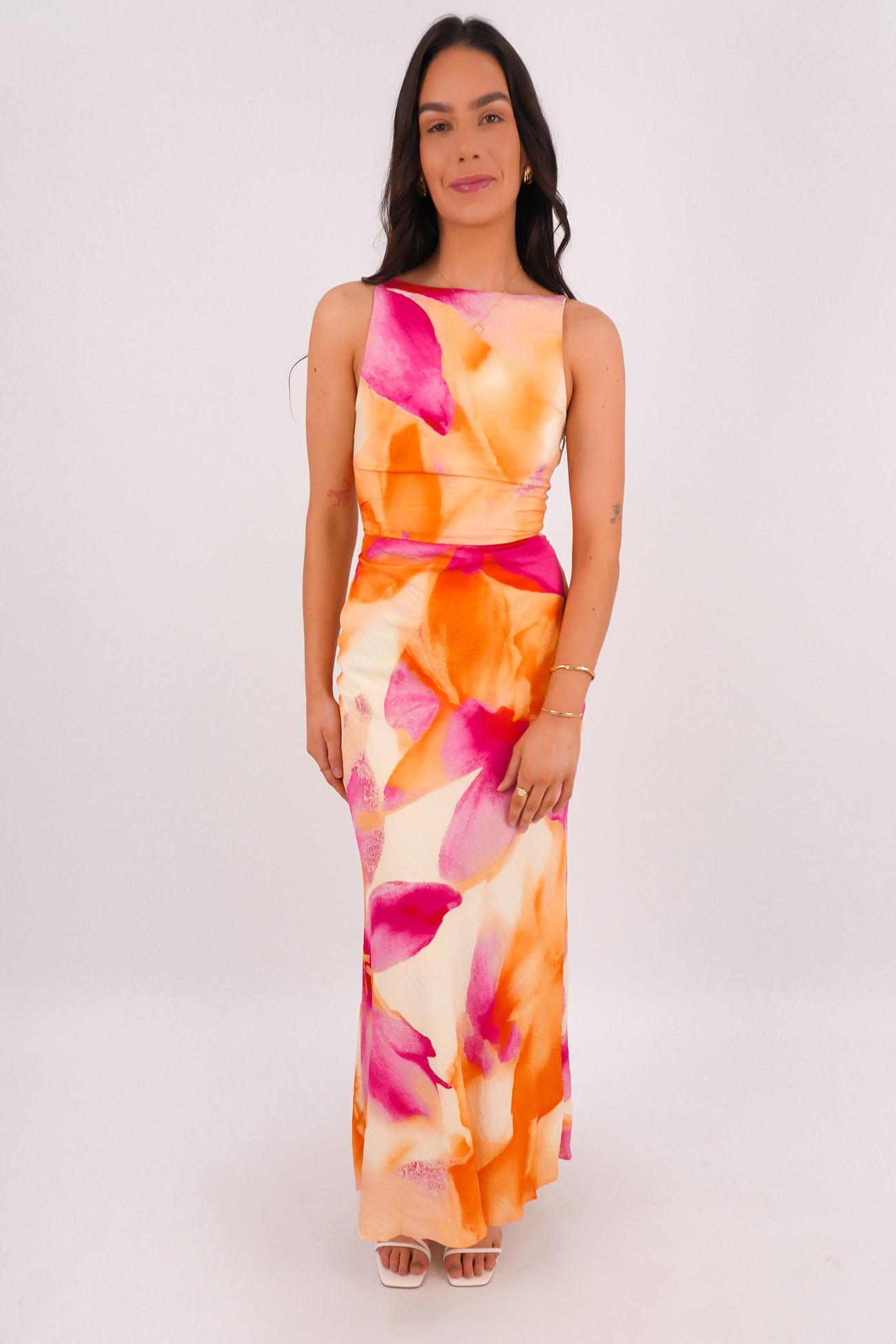 Torla Maxi Dress Orange