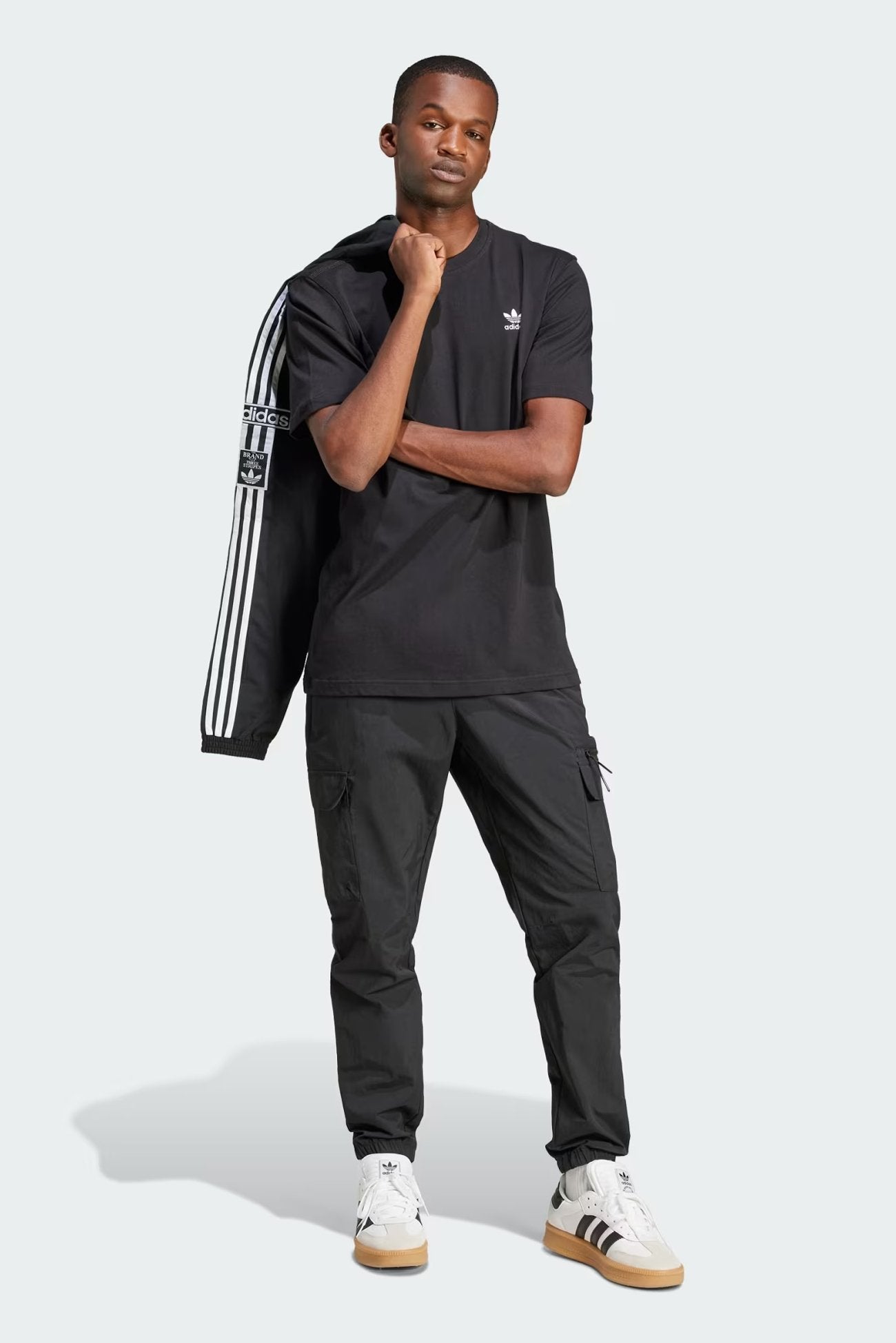 Trefoil Essential Tee Black