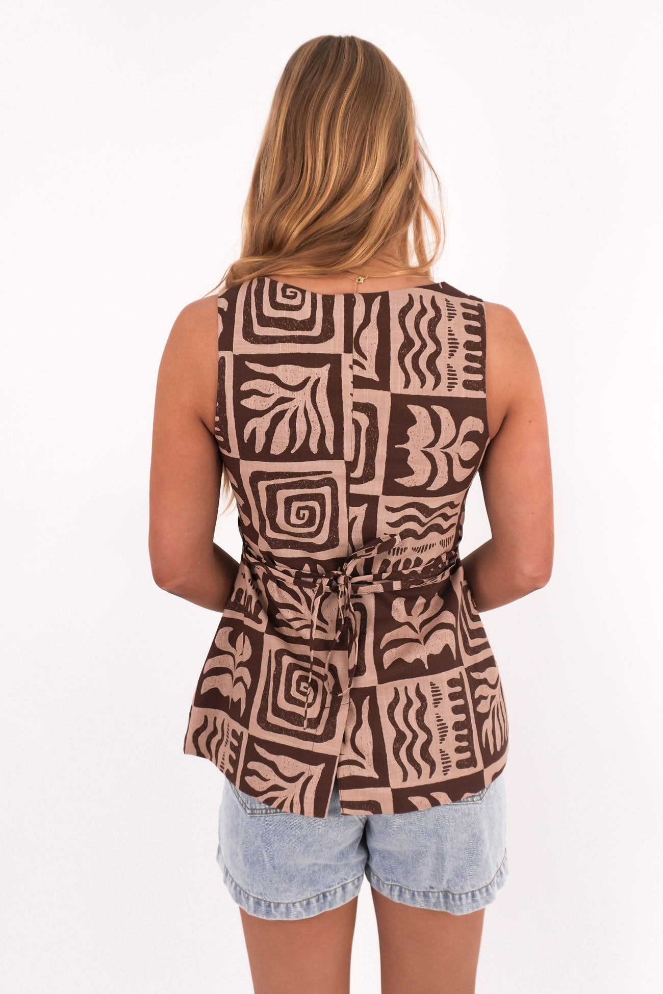 Tulum Top Brown