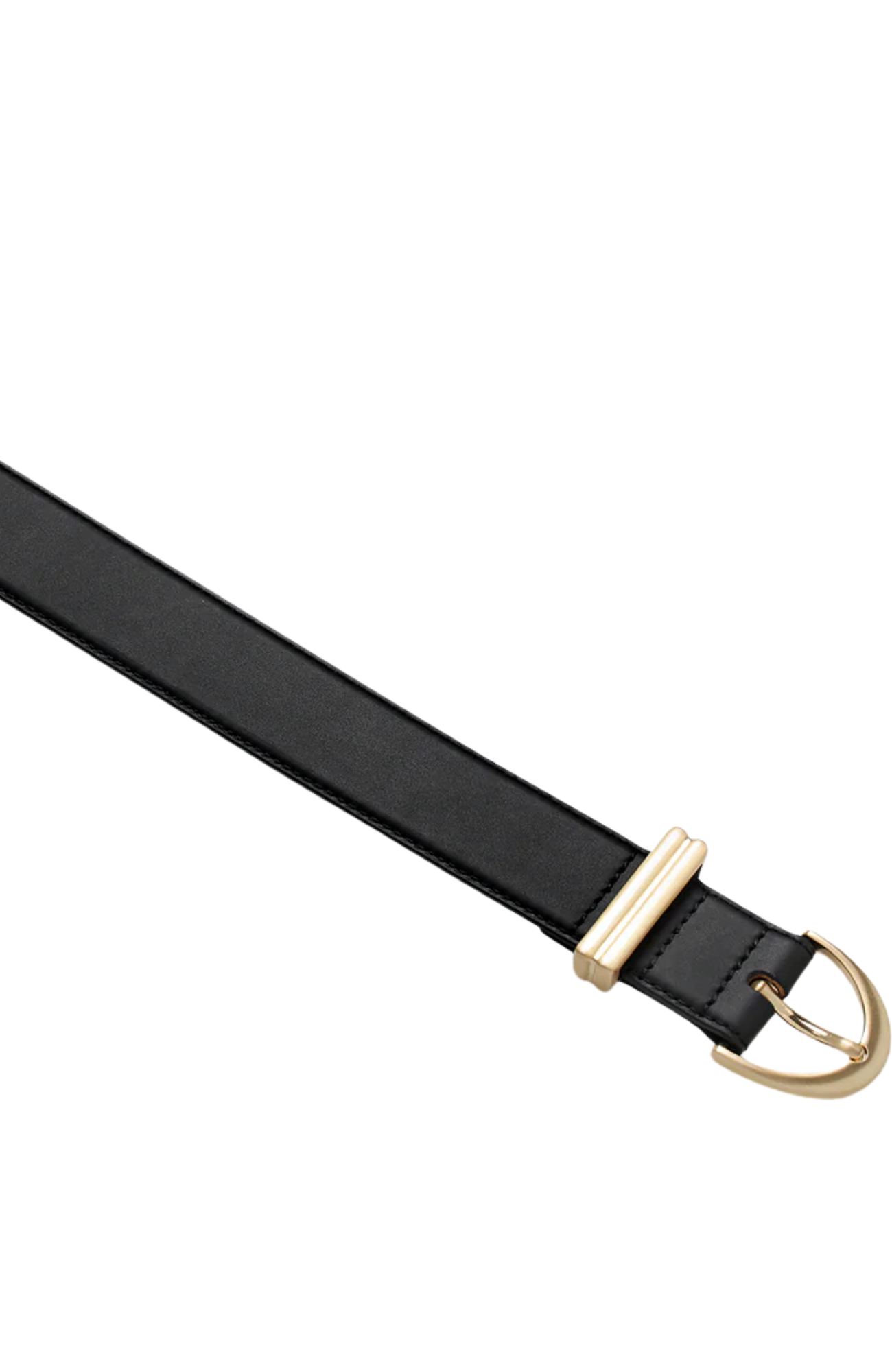 Under Your Spell Belt Black Nappa Gold