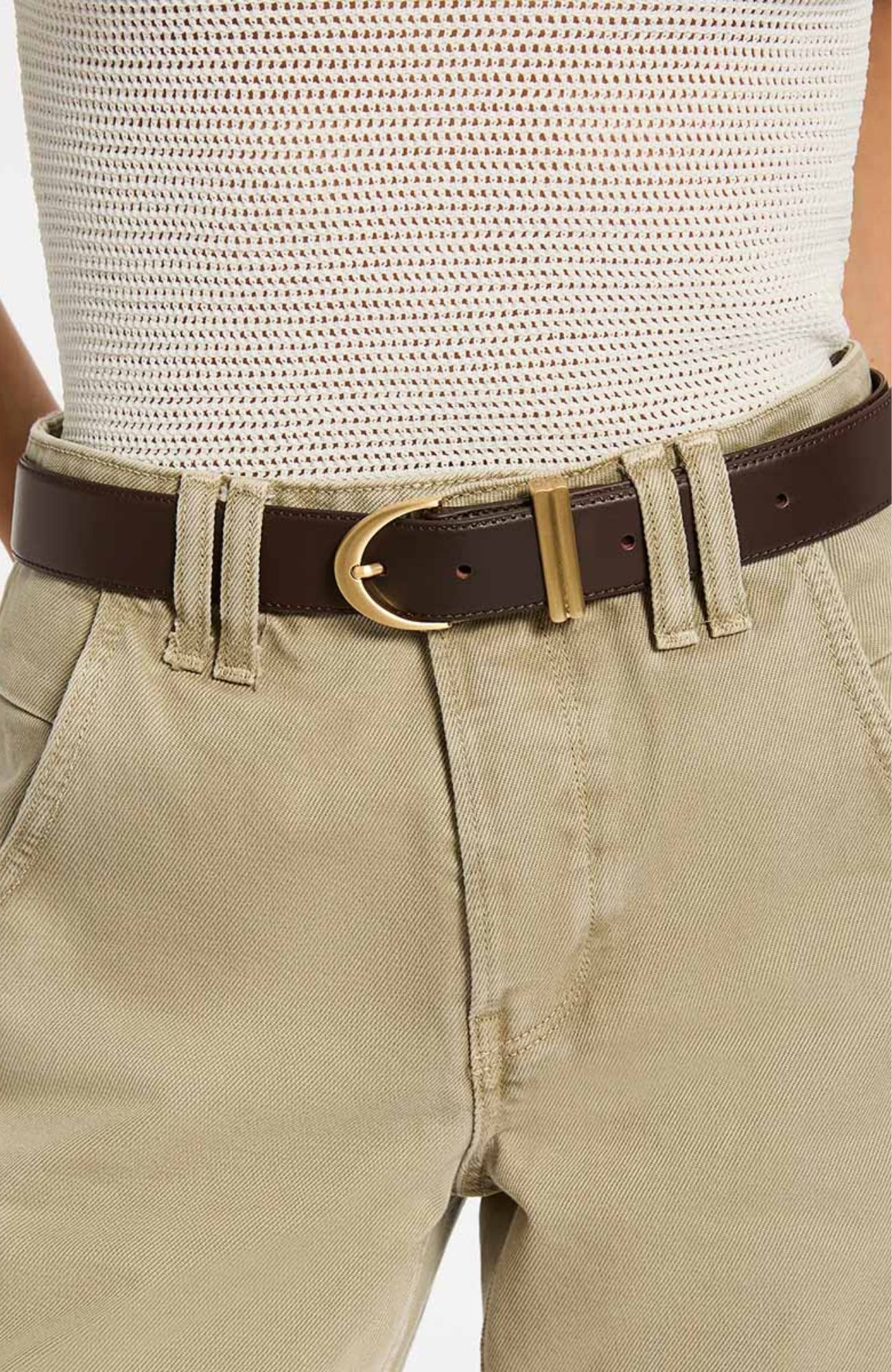 Under Your Spell Belt Choc Nappa Gold