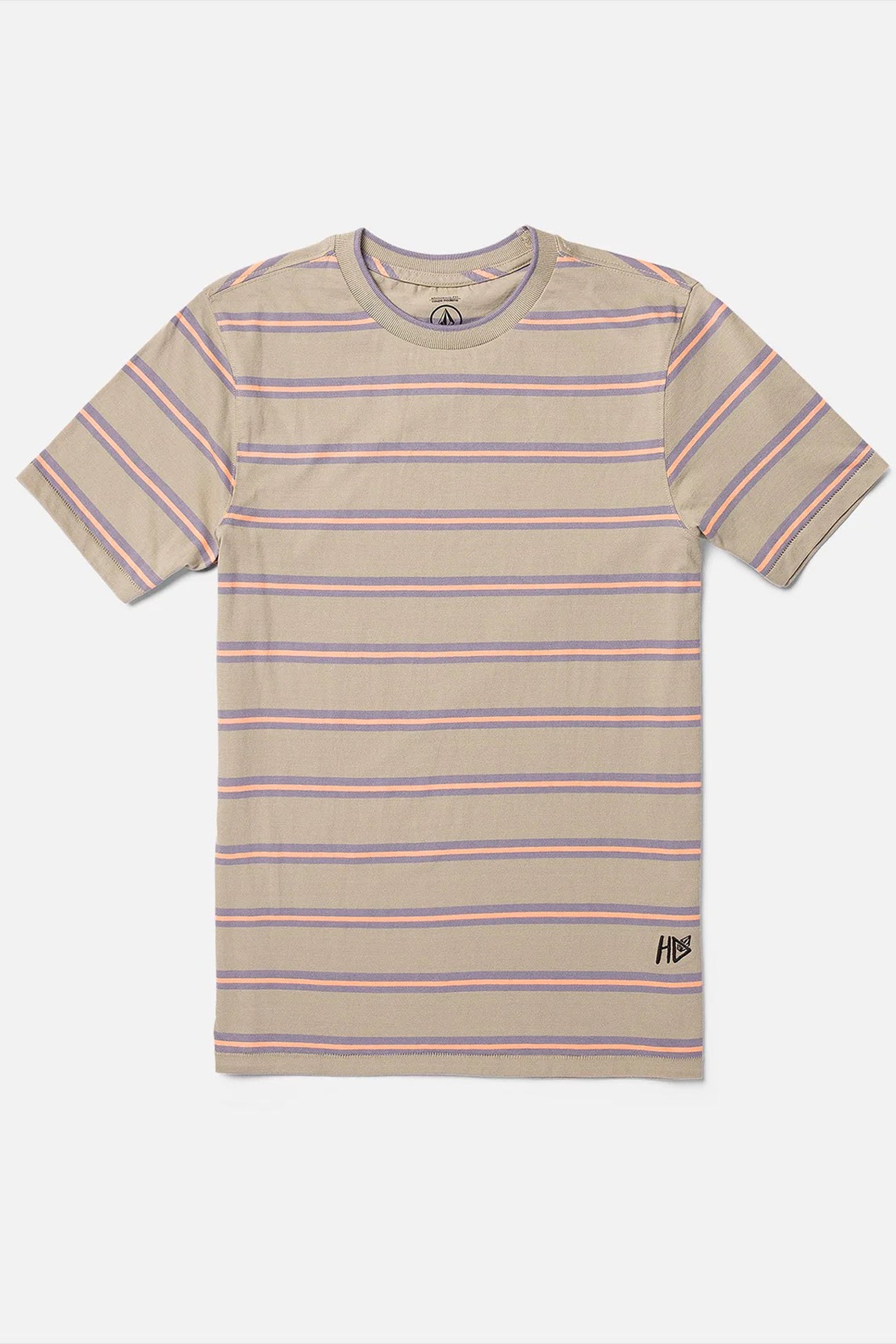 V ENT Hockey Dad Crew Short Sleeve Light Khaki