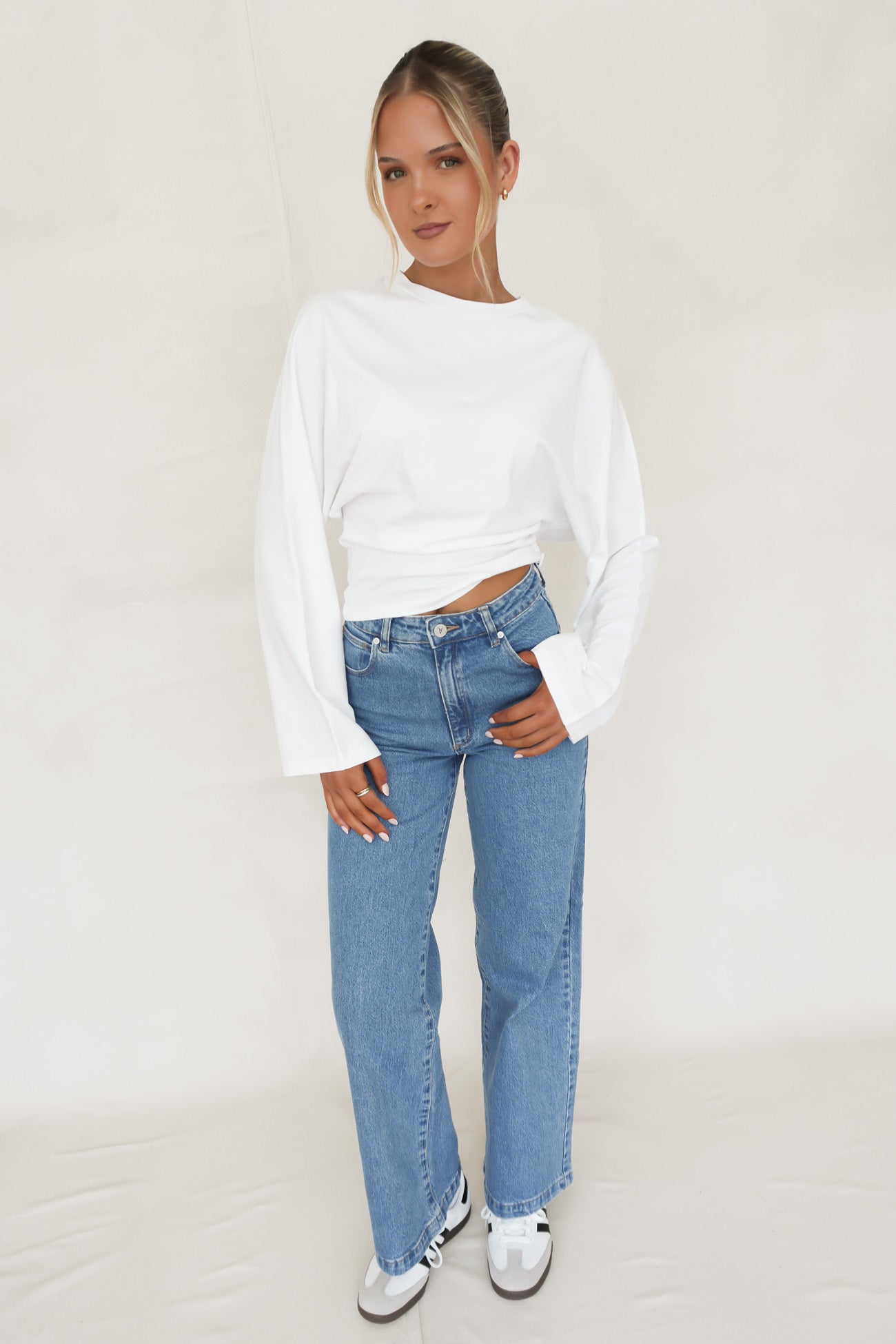 Veya Long Sleeve Top White