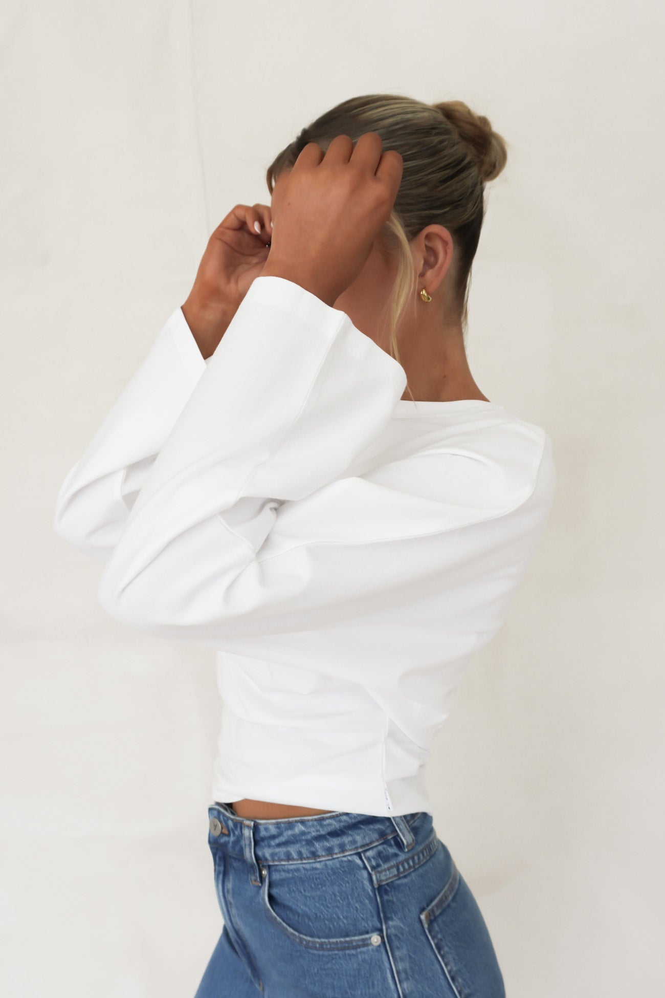 Veya Long Sleeve Top White