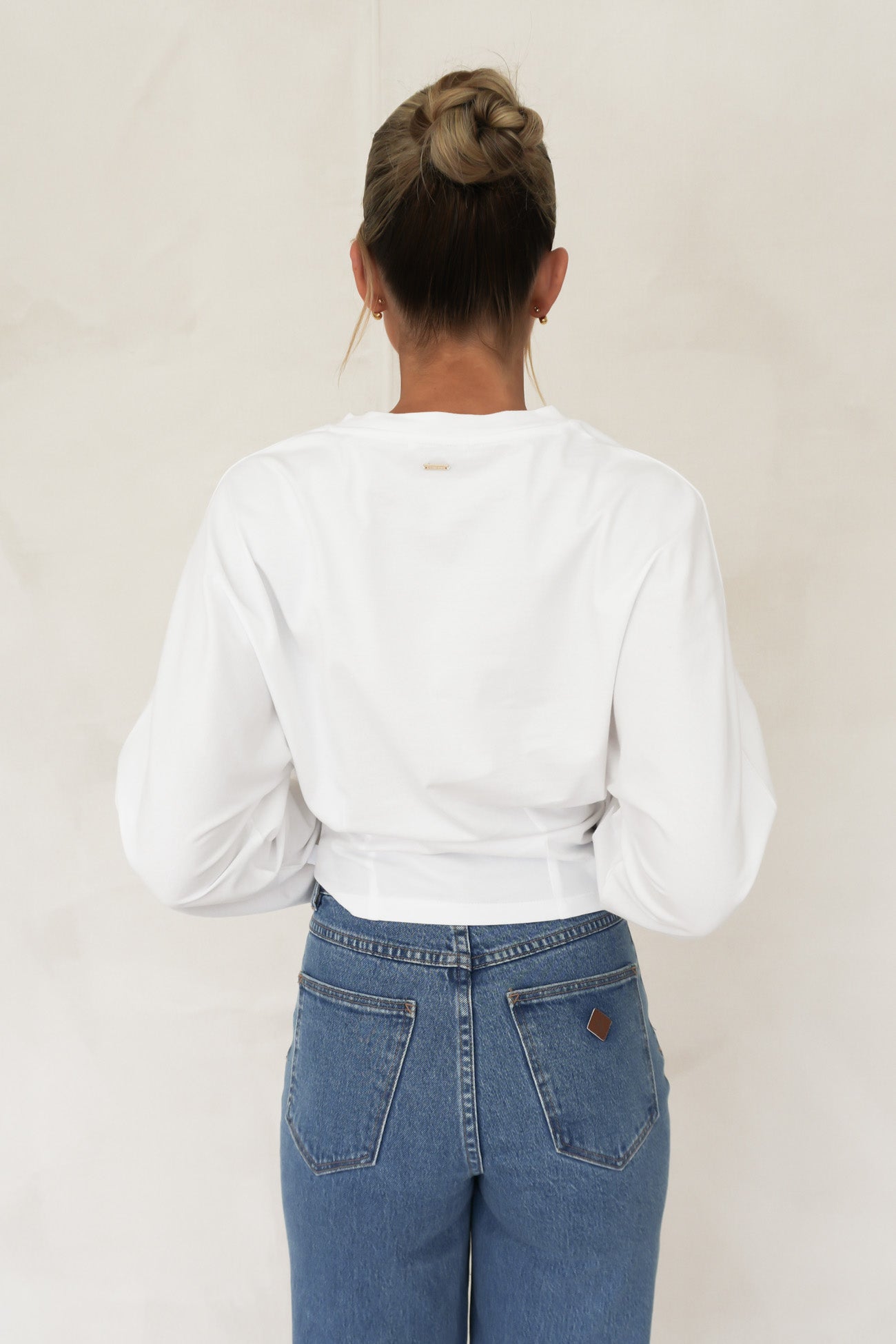 Veya Long Sleeve Top White