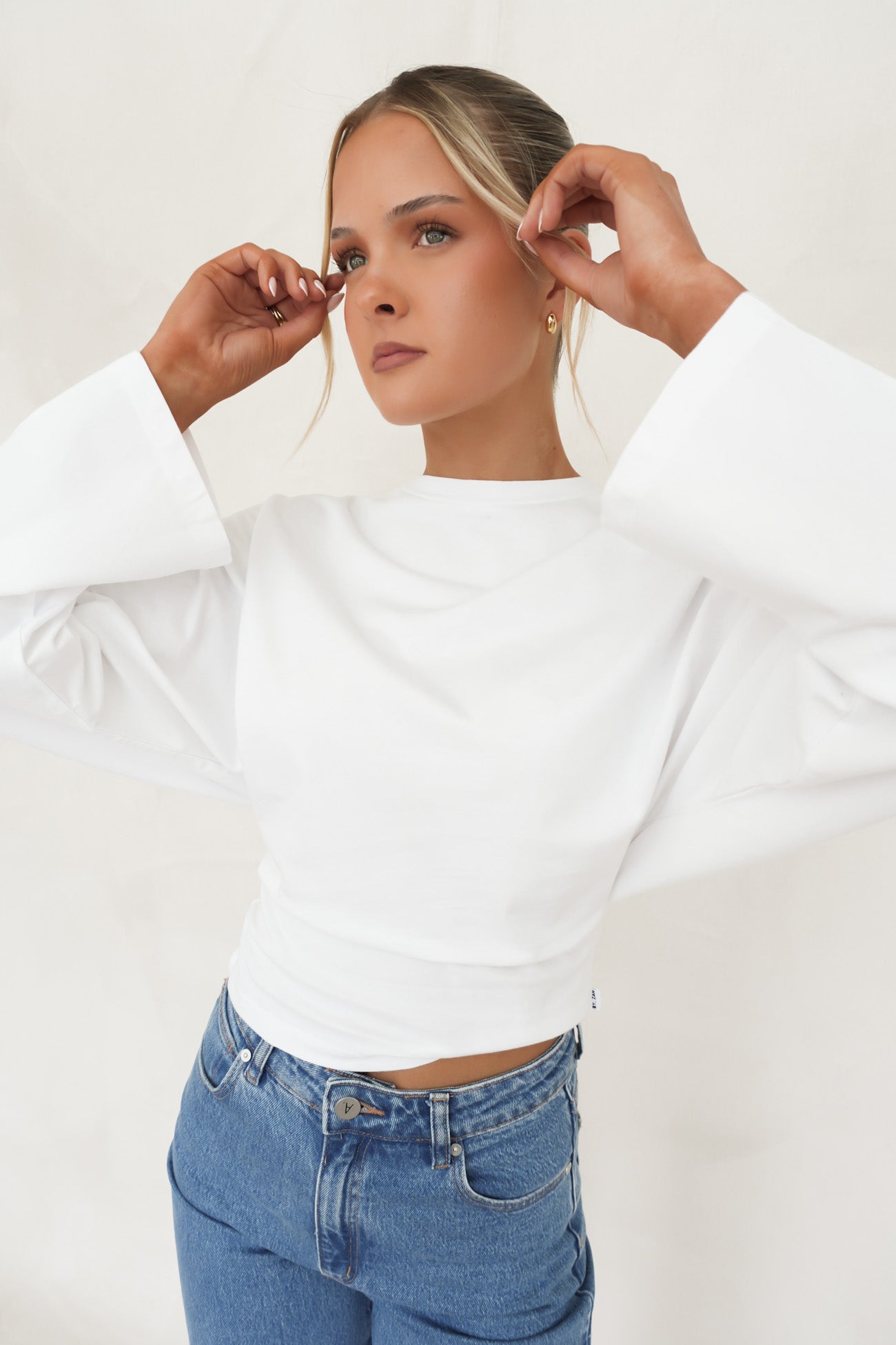 Veya Long Sleeve Top White