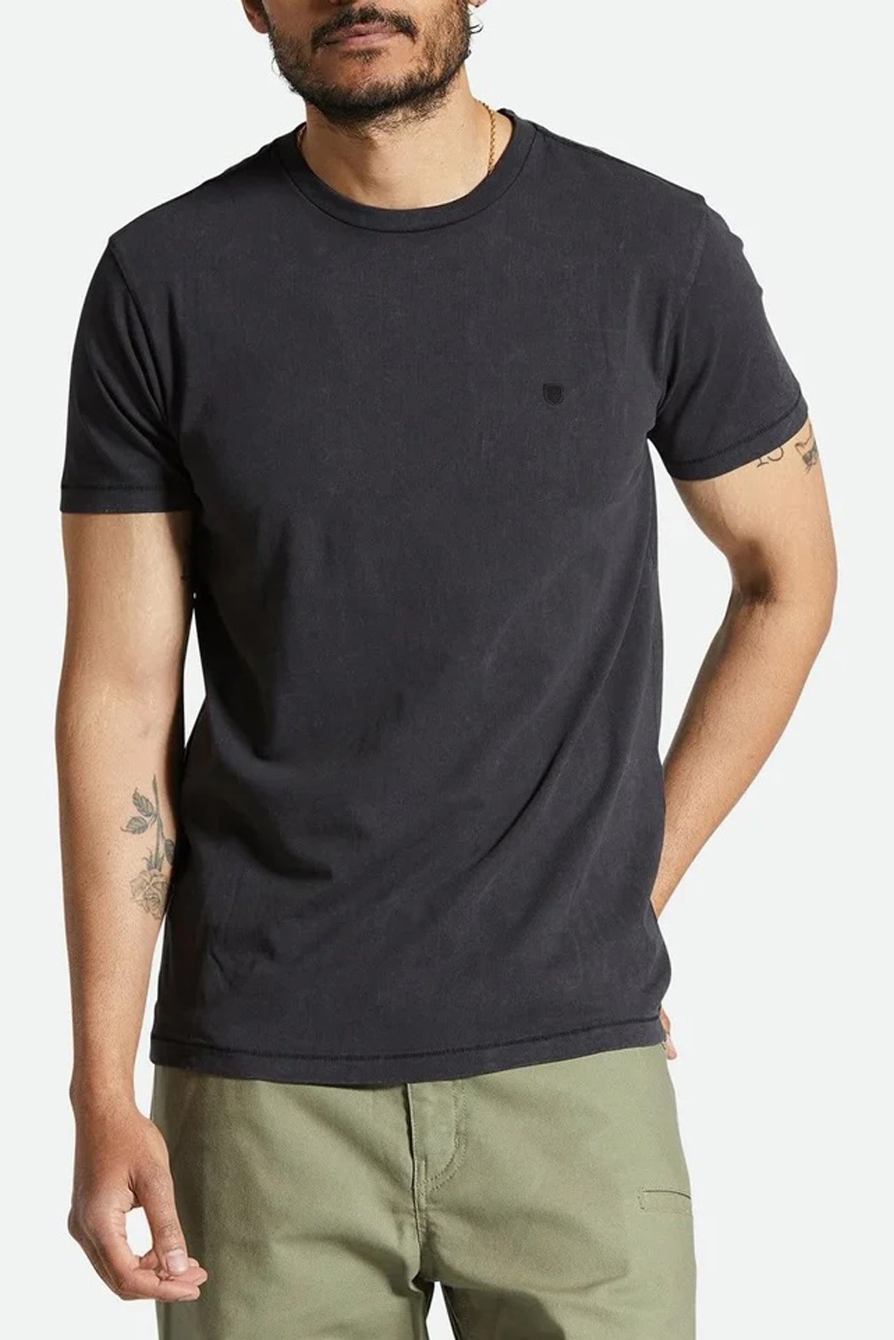 Vintage Reserve Short Sleeve Tee Black Sol Wash