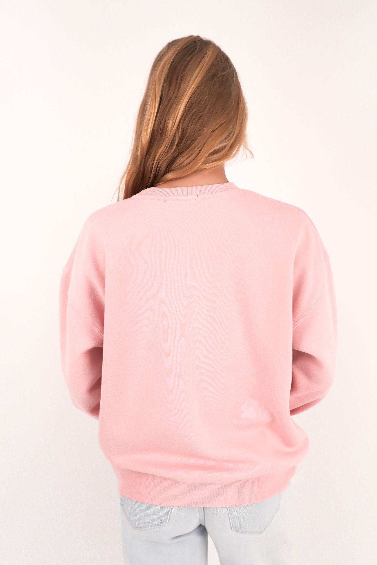 Vital Washed Oversized Crew Pink