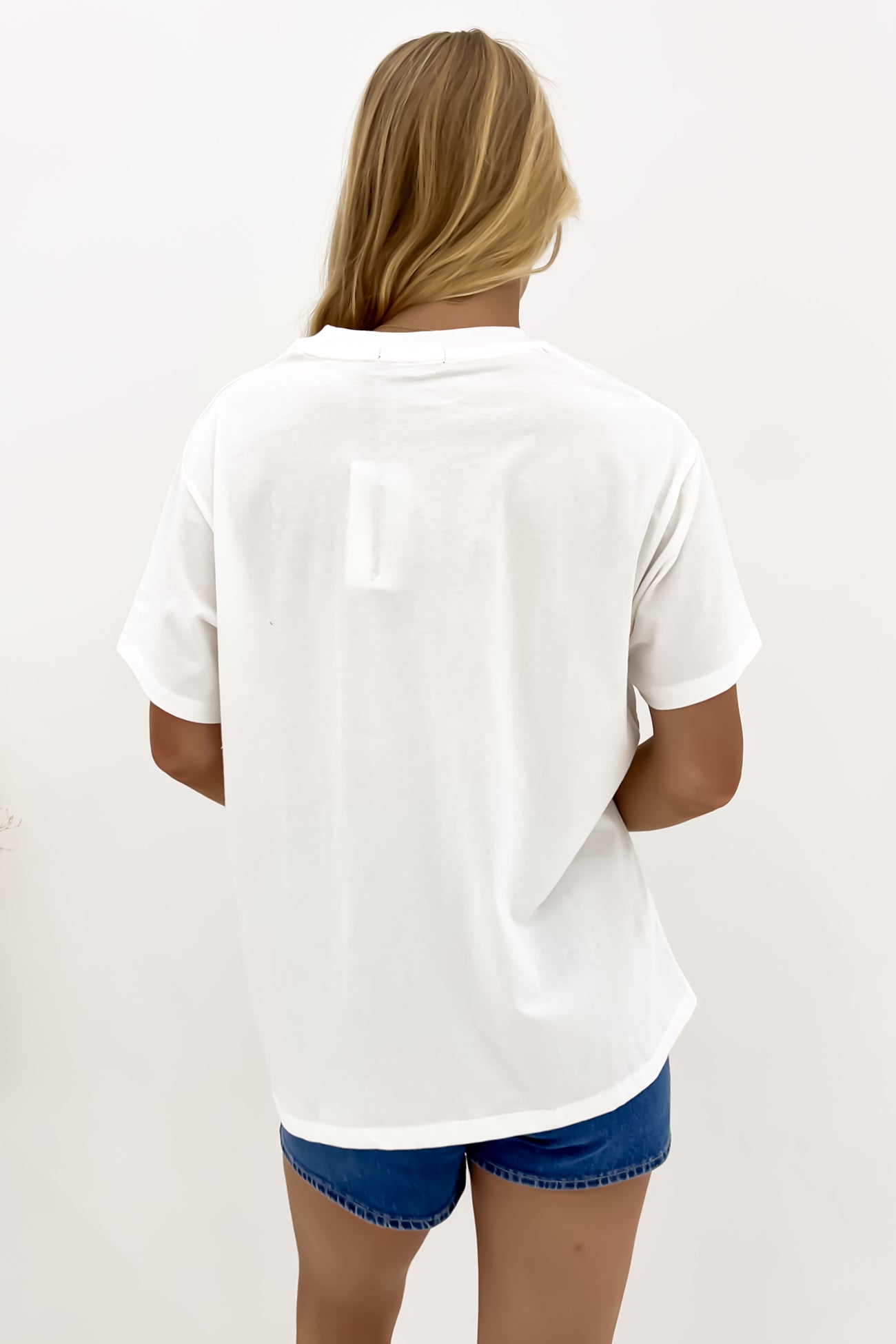 Wanderlust Oversized Tee Vintage White