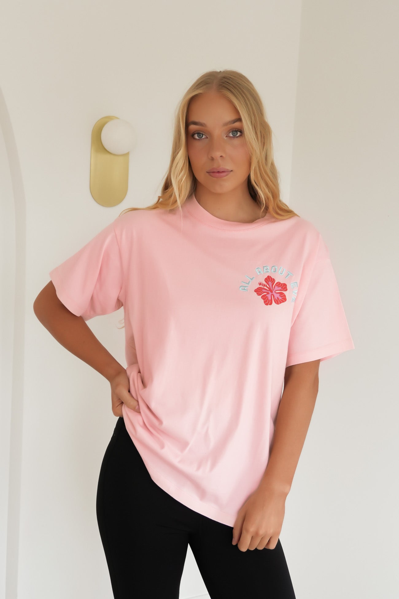 West Coast Relaxed Tee Pink