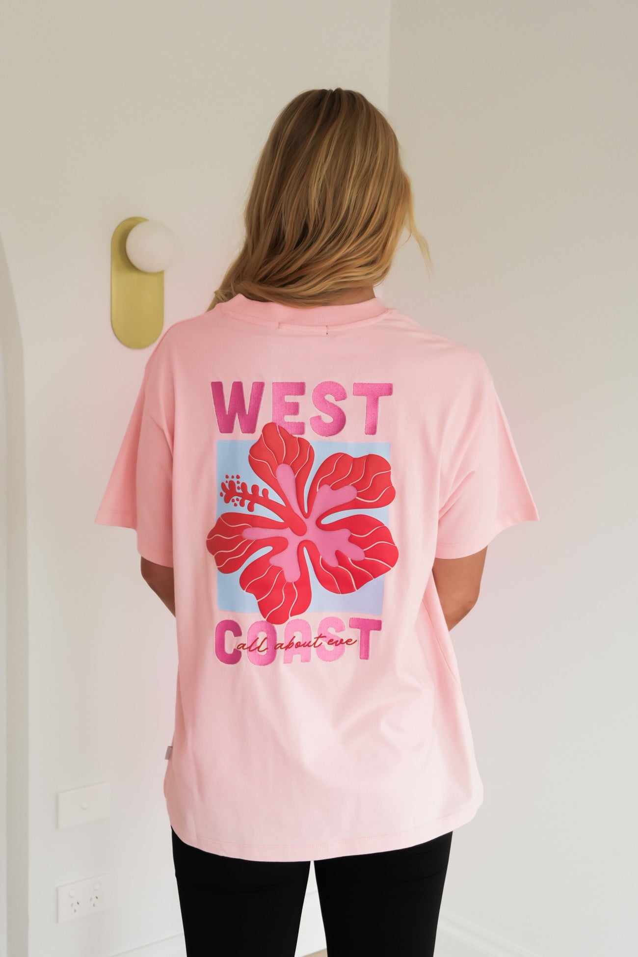 West Coast Relaxed Tee Pink