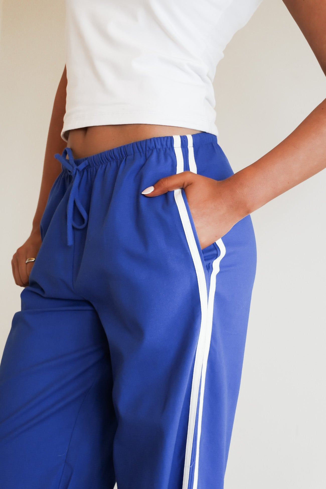 West Coast Stripe Pant Blue