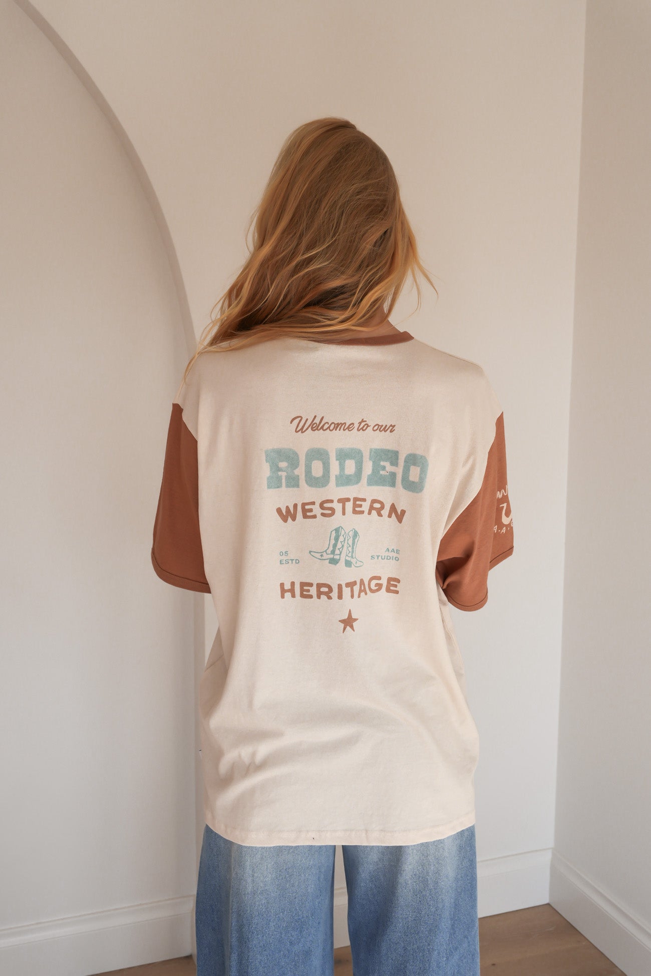 Wild West Oversized Tee Vanilla