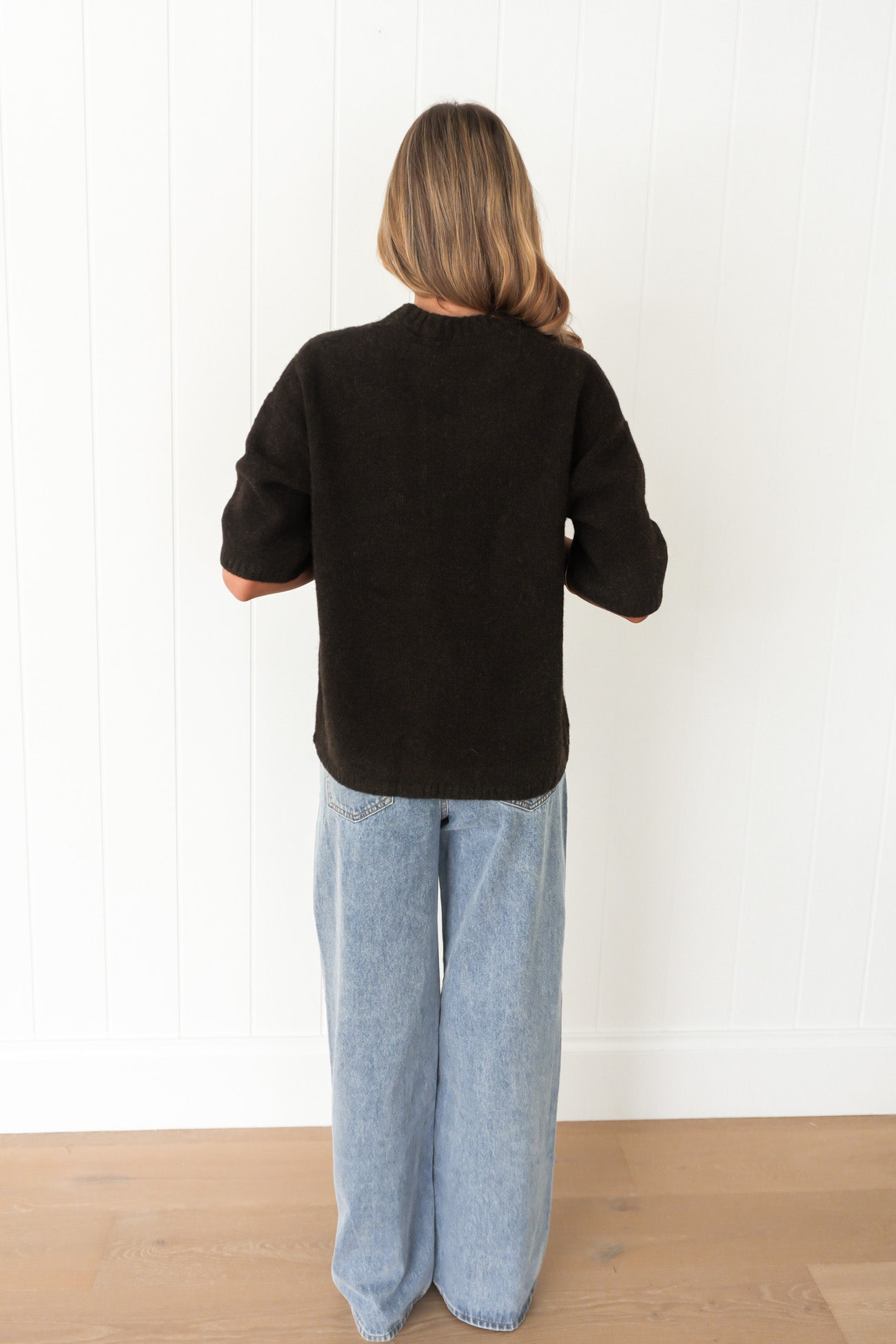 Willow Knit Tee Chocolate