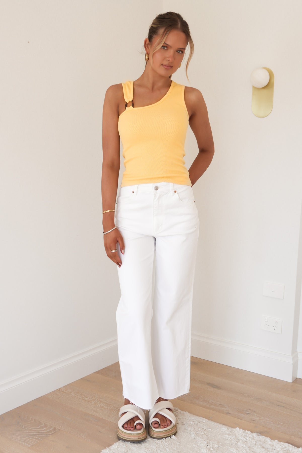 Willow Rib Tank Yellow