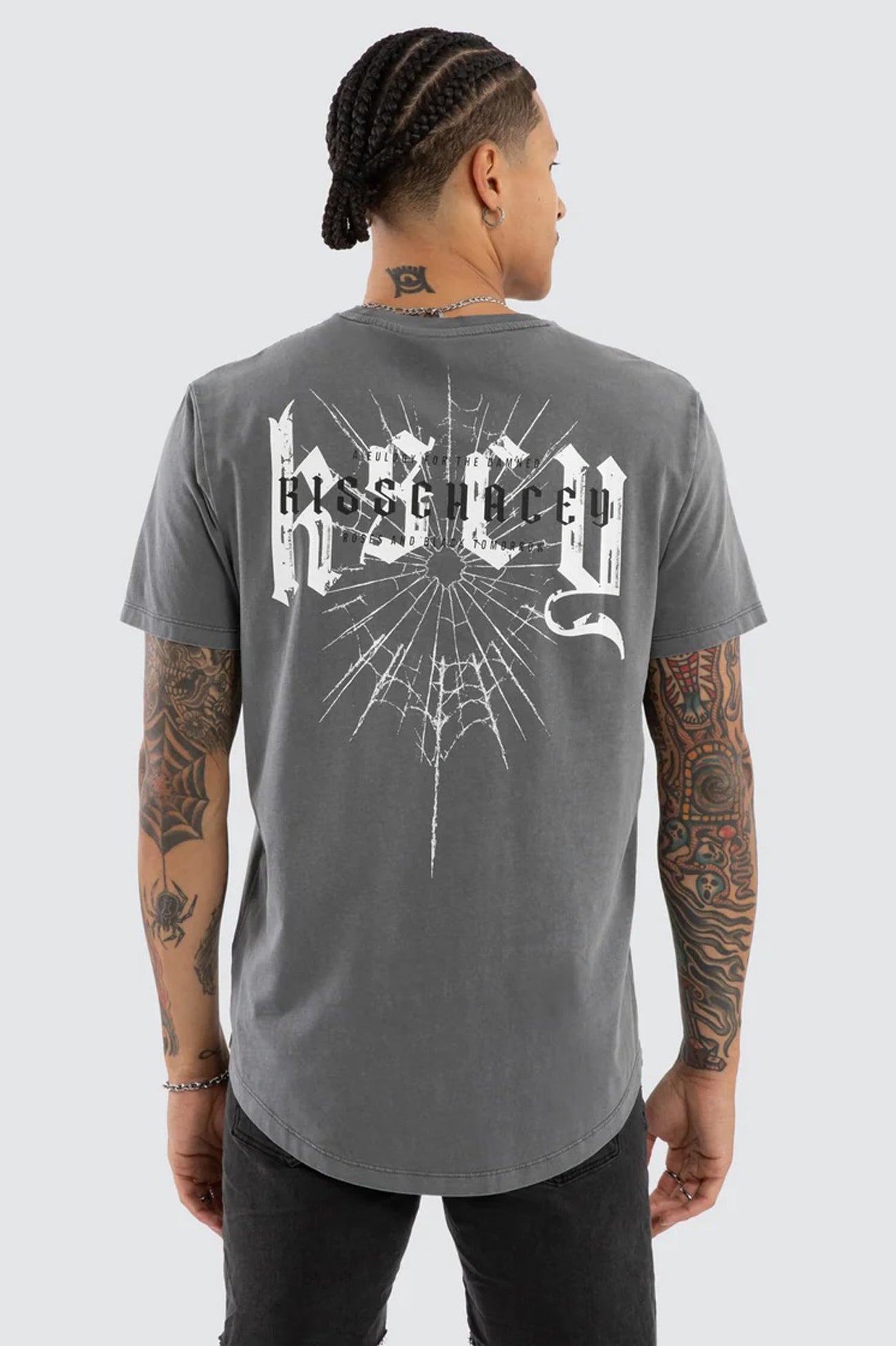 Winged Dual Curved Tee Pigment Smoked Pearl