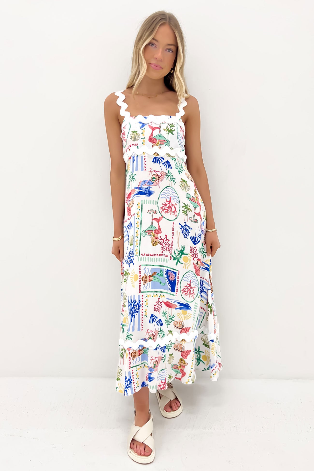 Winston Midi Dress Mermaids & Cocktails