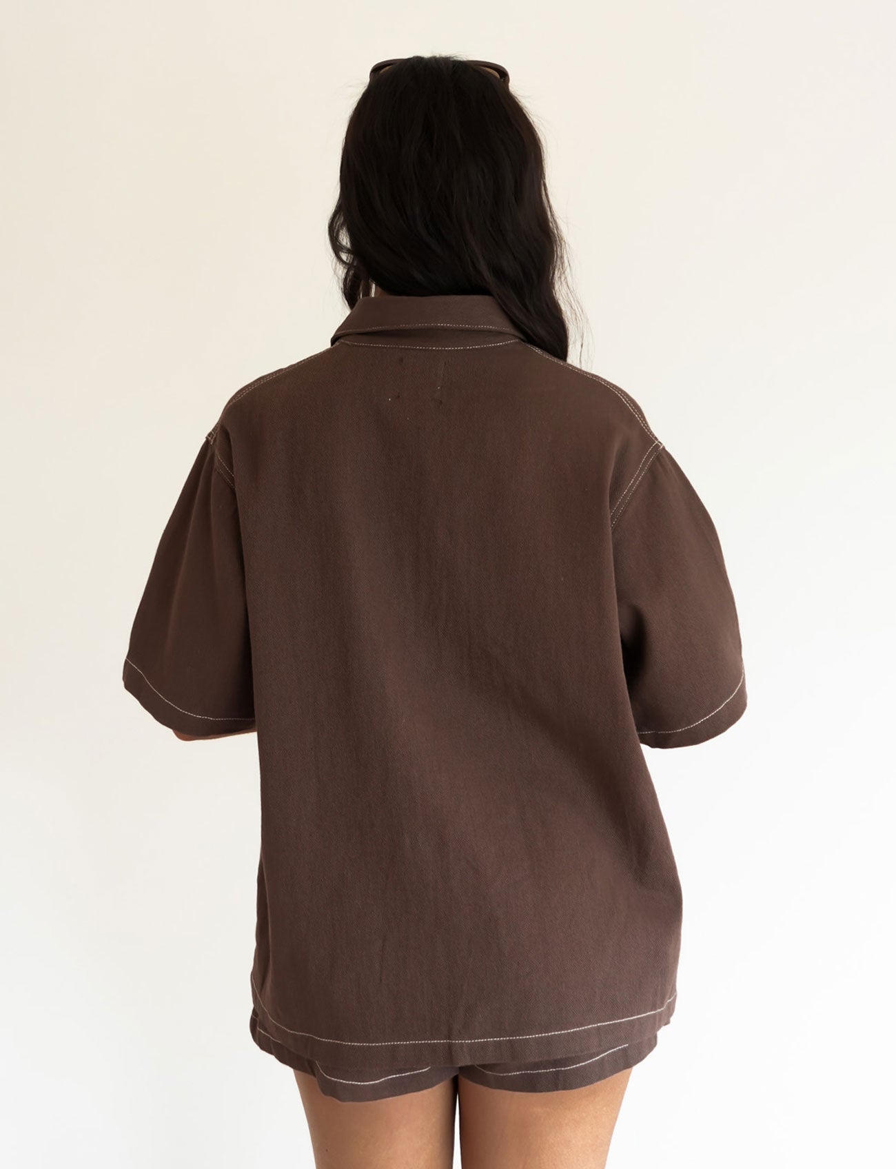 Xylia Denim Set Chocolate