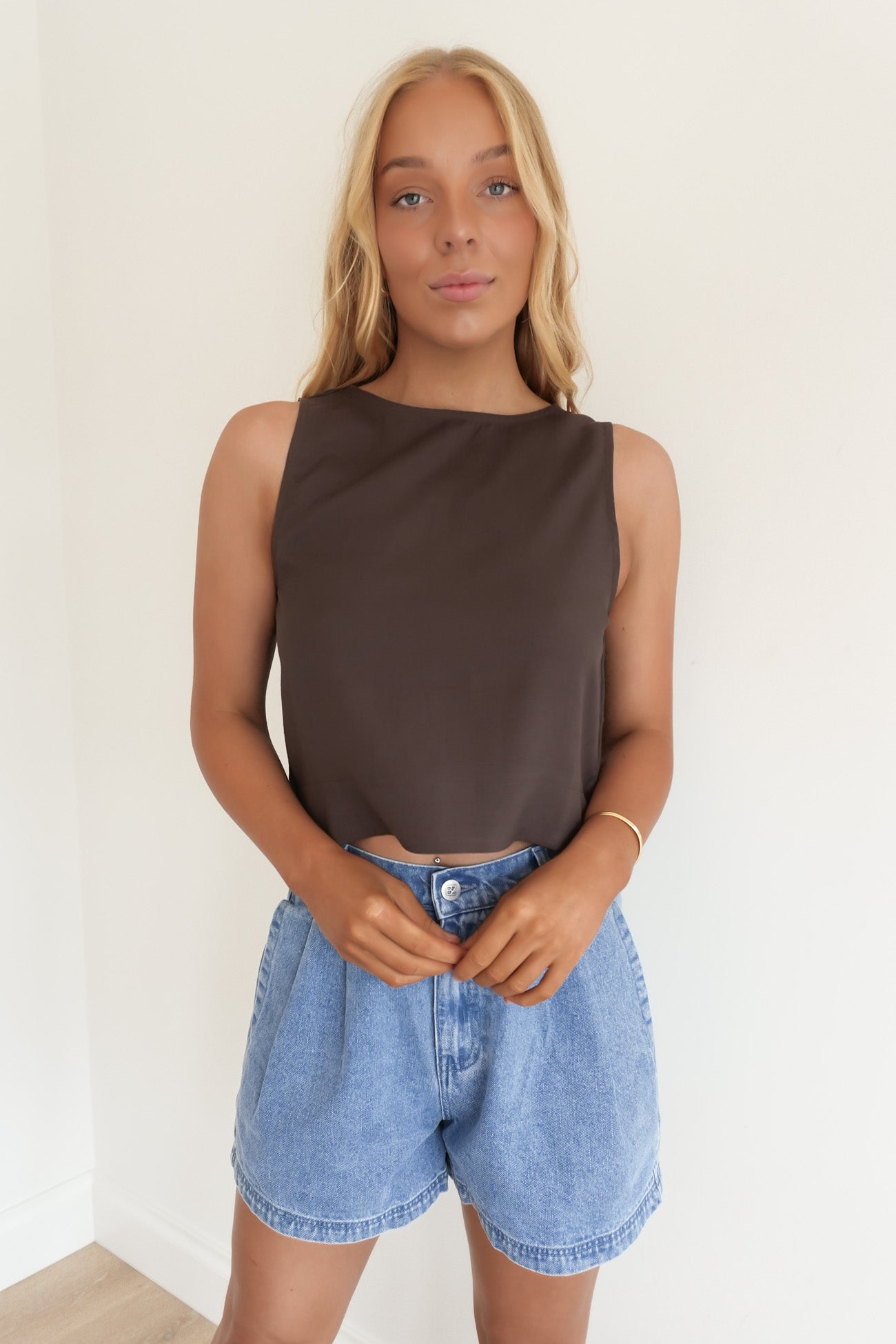 Yasmina Top Brown