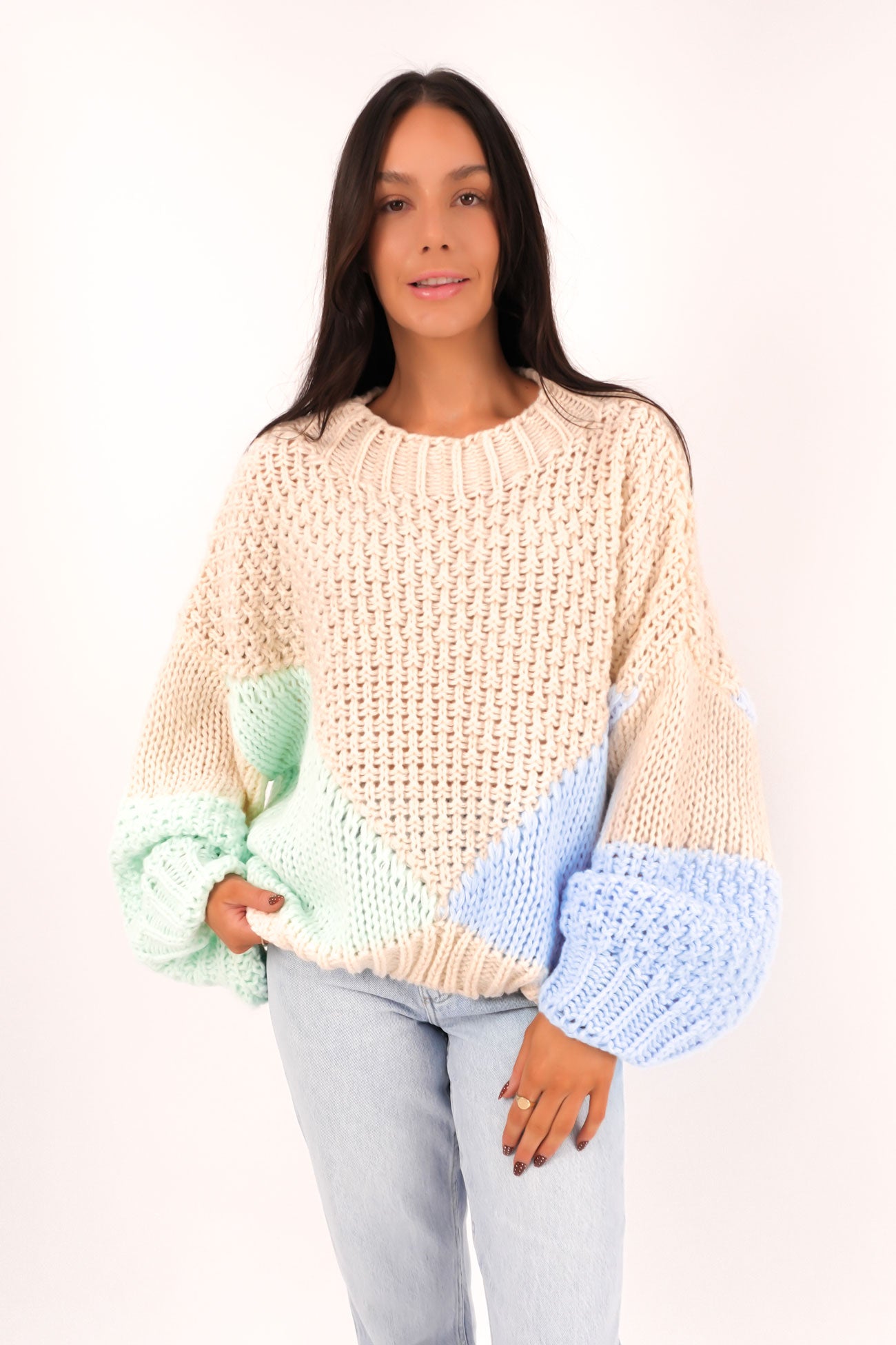 Zack Knit Blue Multi