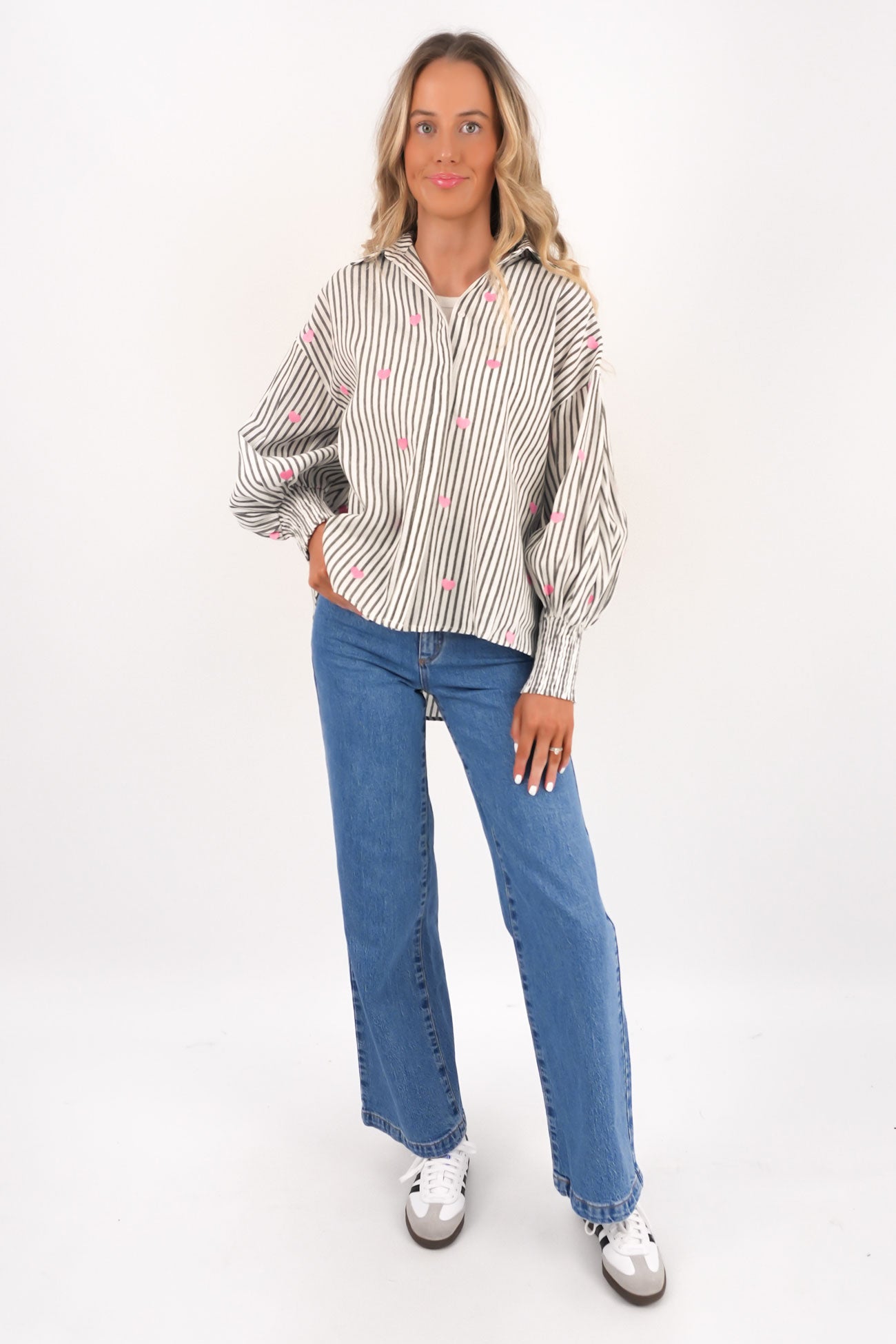 Zavier Shirt Black Stripe