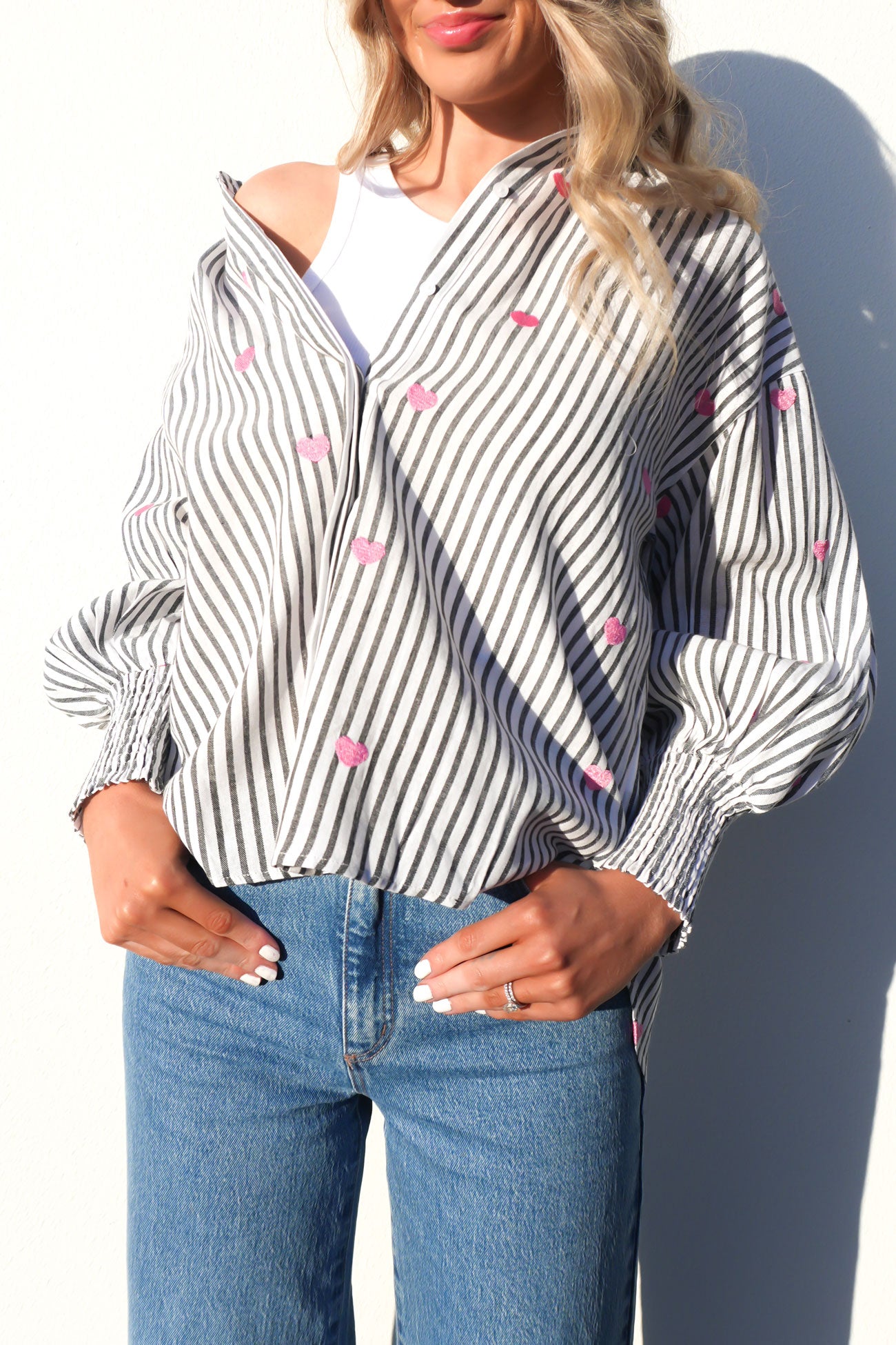 Zavier Shirt Black Stripe