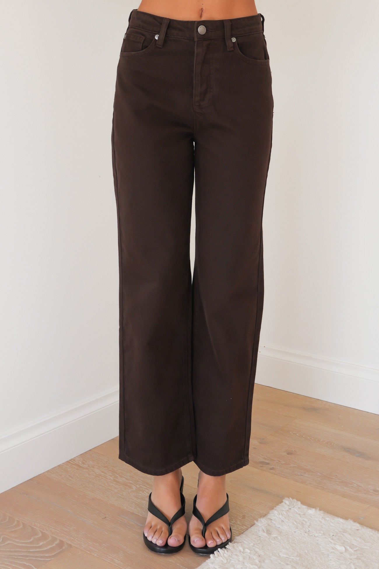 Zia Relaxed Straight Jean Brown