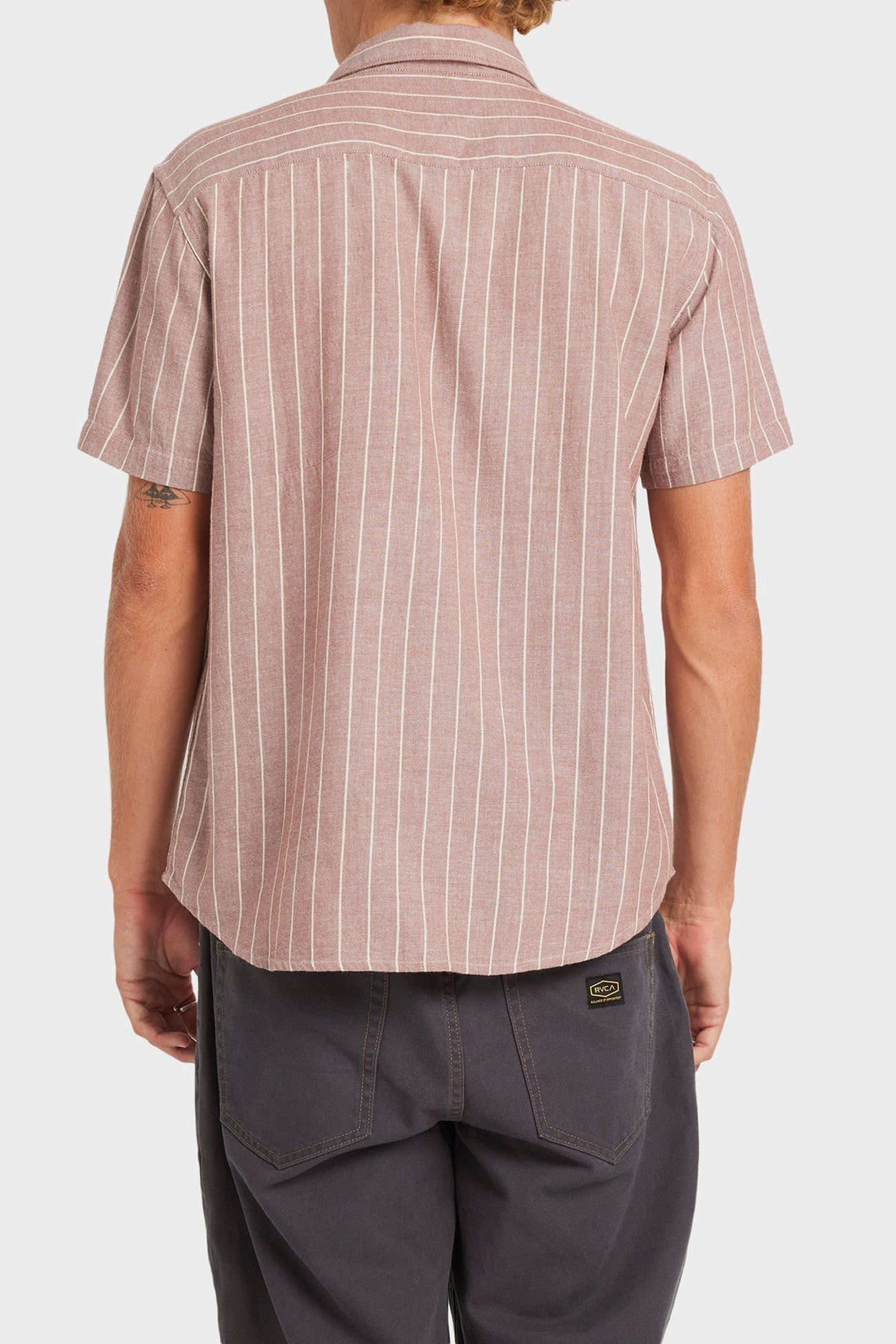 Dayshift Stripe II Short Sleeve Shirt Red Earth
