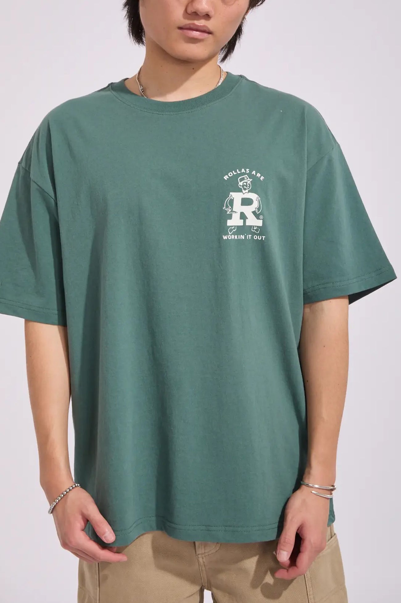 Ezy Works Tee Forest Off White