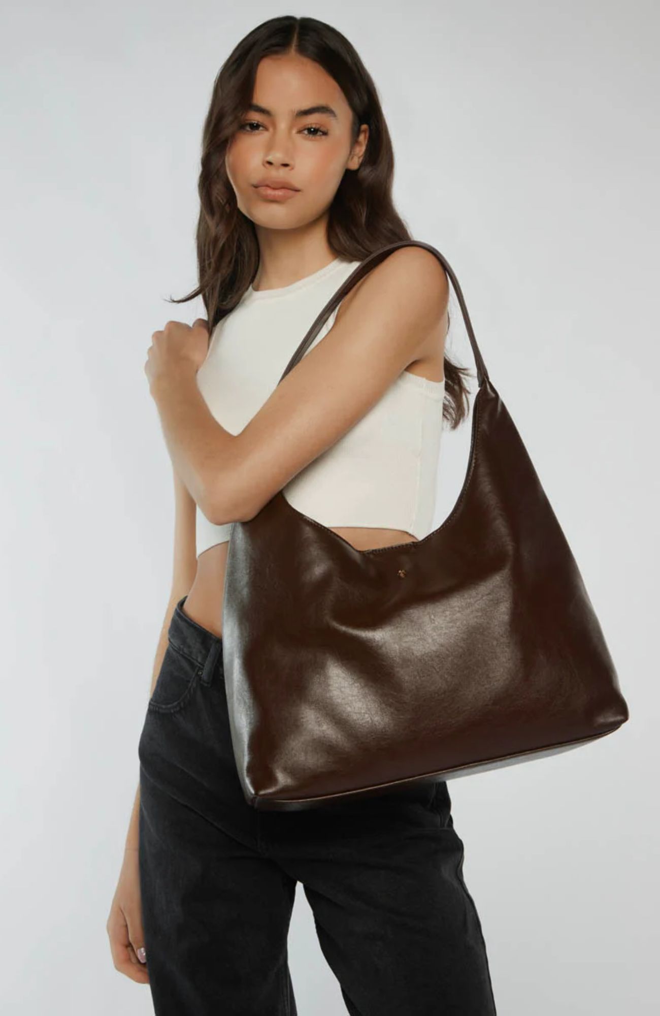 Jami Bag Chocolate Crinkle Gold