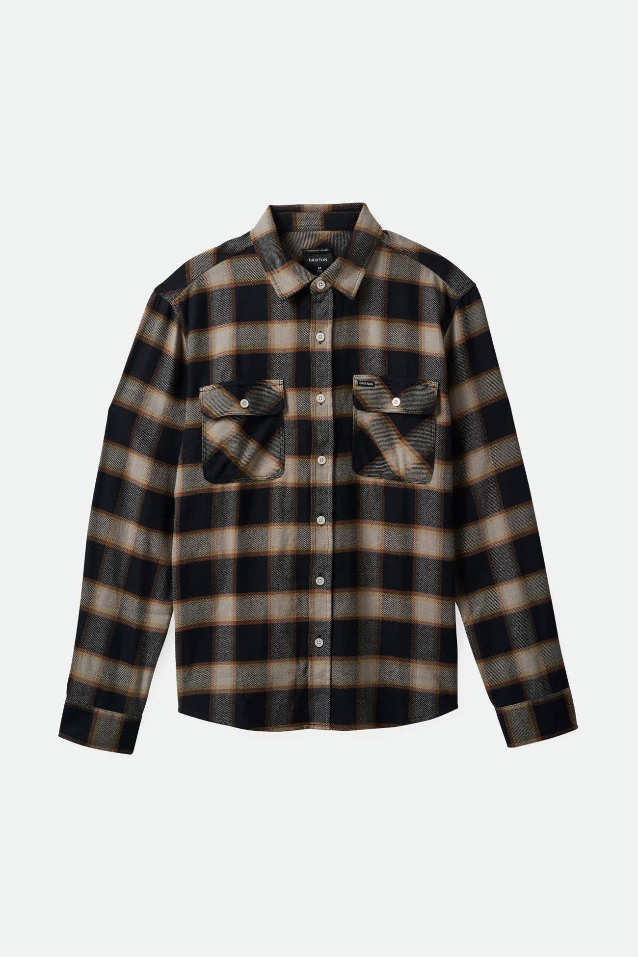 Bowery Heavy Weight Long Sleeve Flannel Black Cream