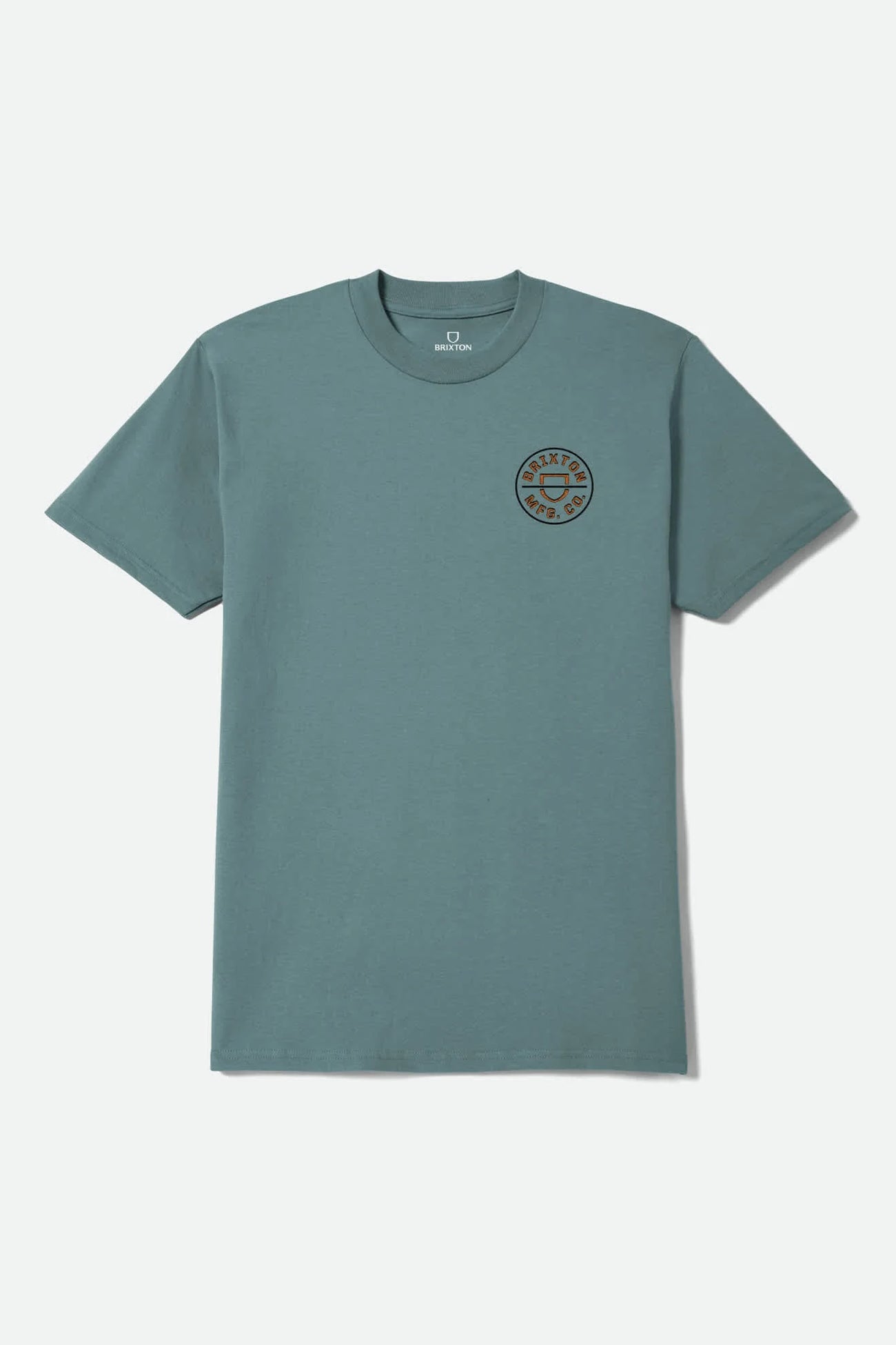 Crest II Standard Short Sleeve Tee Ocean Breeze Black Rust