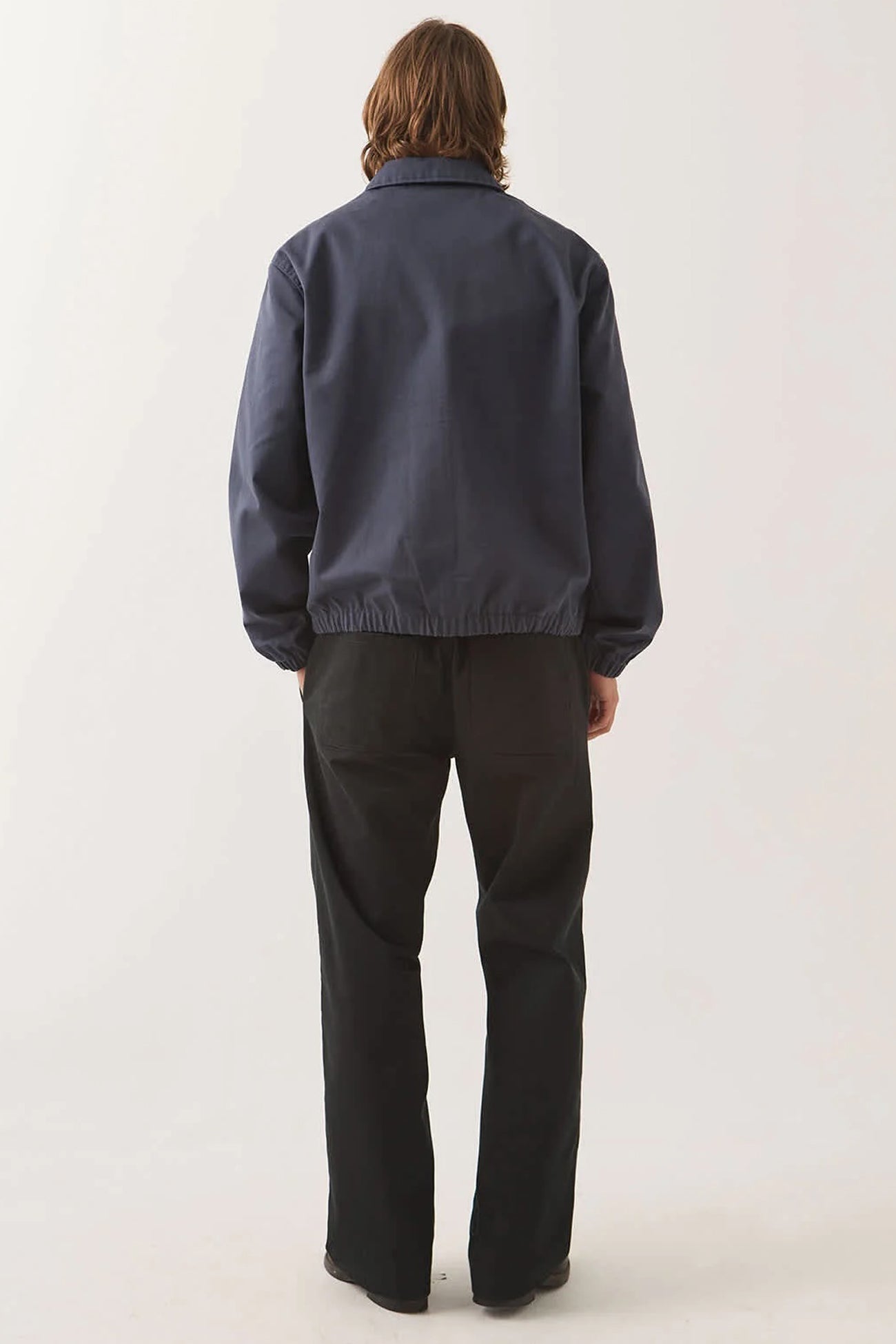Trademark Light Weight Garage Zip Jacket Washed Navy