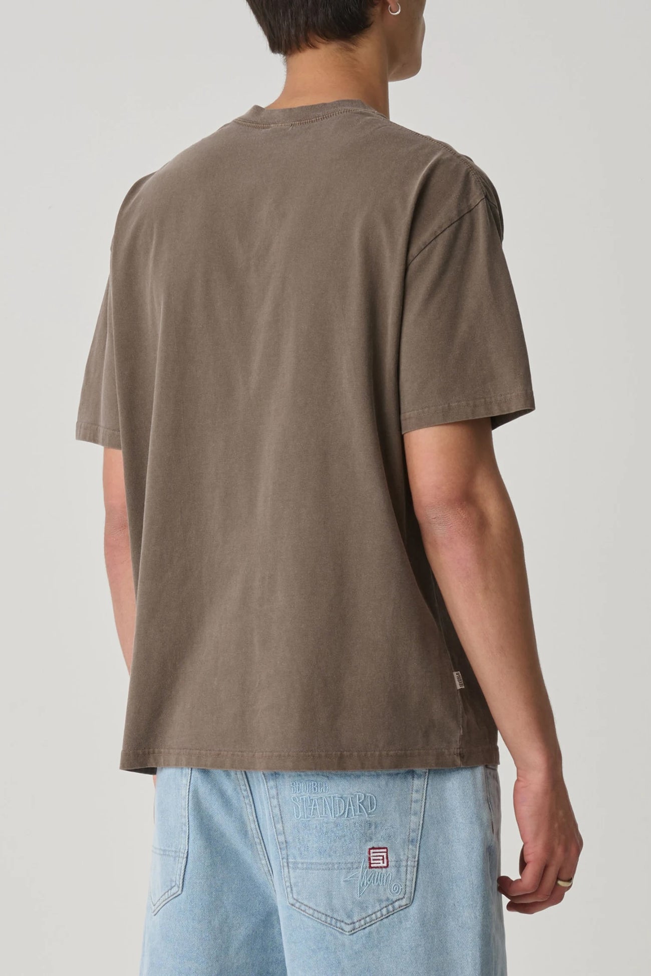 S Cube Mid Block Short Sleeve Tee Pigment Ash