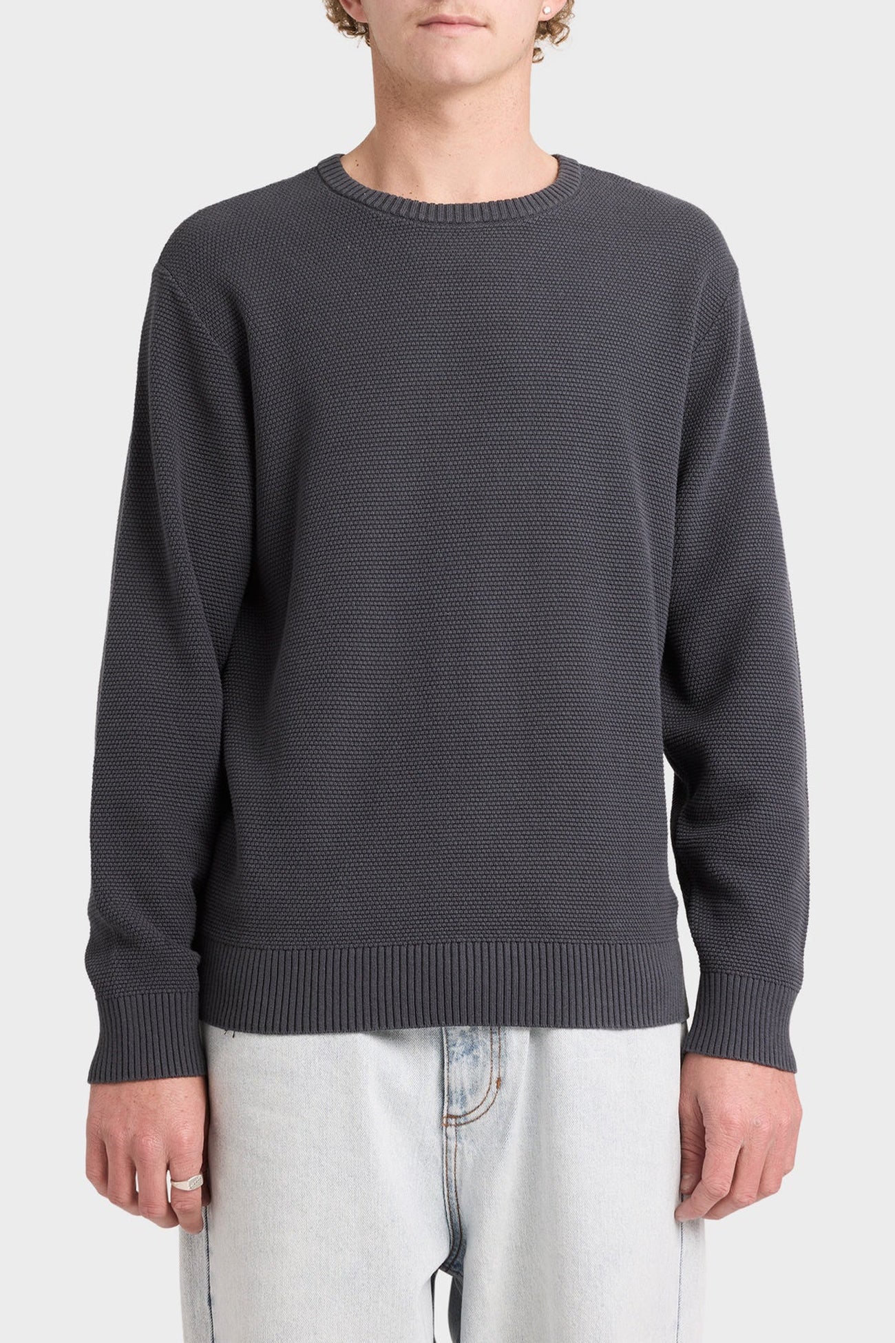 Duke Crew Knit Garage Blue