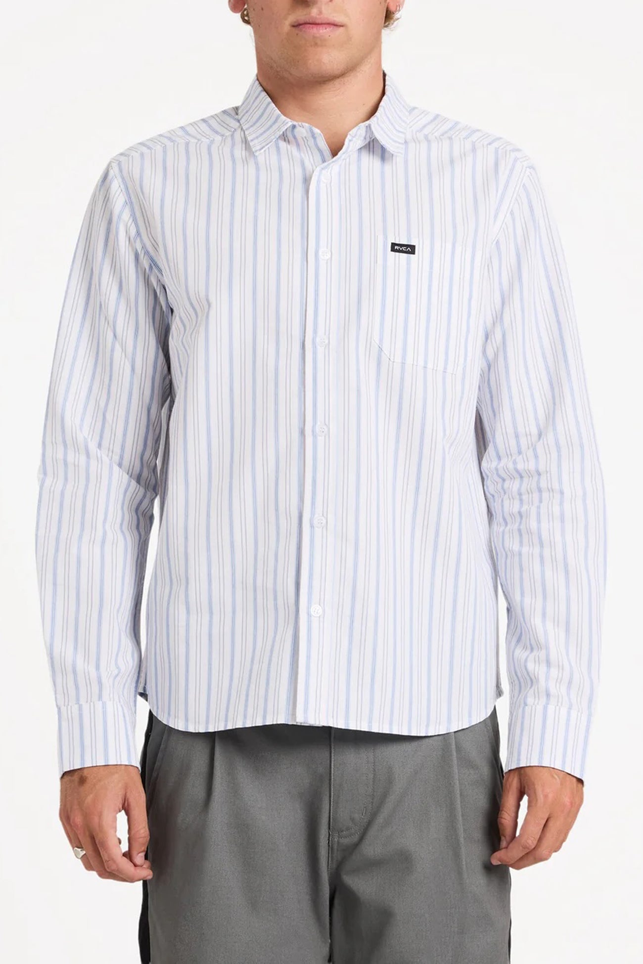 Frederiksberg Long Sleeve Shirt Ice Blue