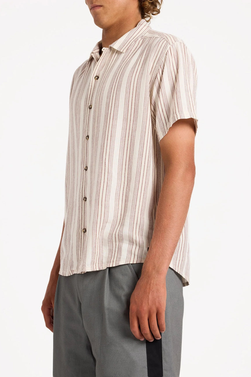 Beat Stripe Short Sleeve Shirt Natural