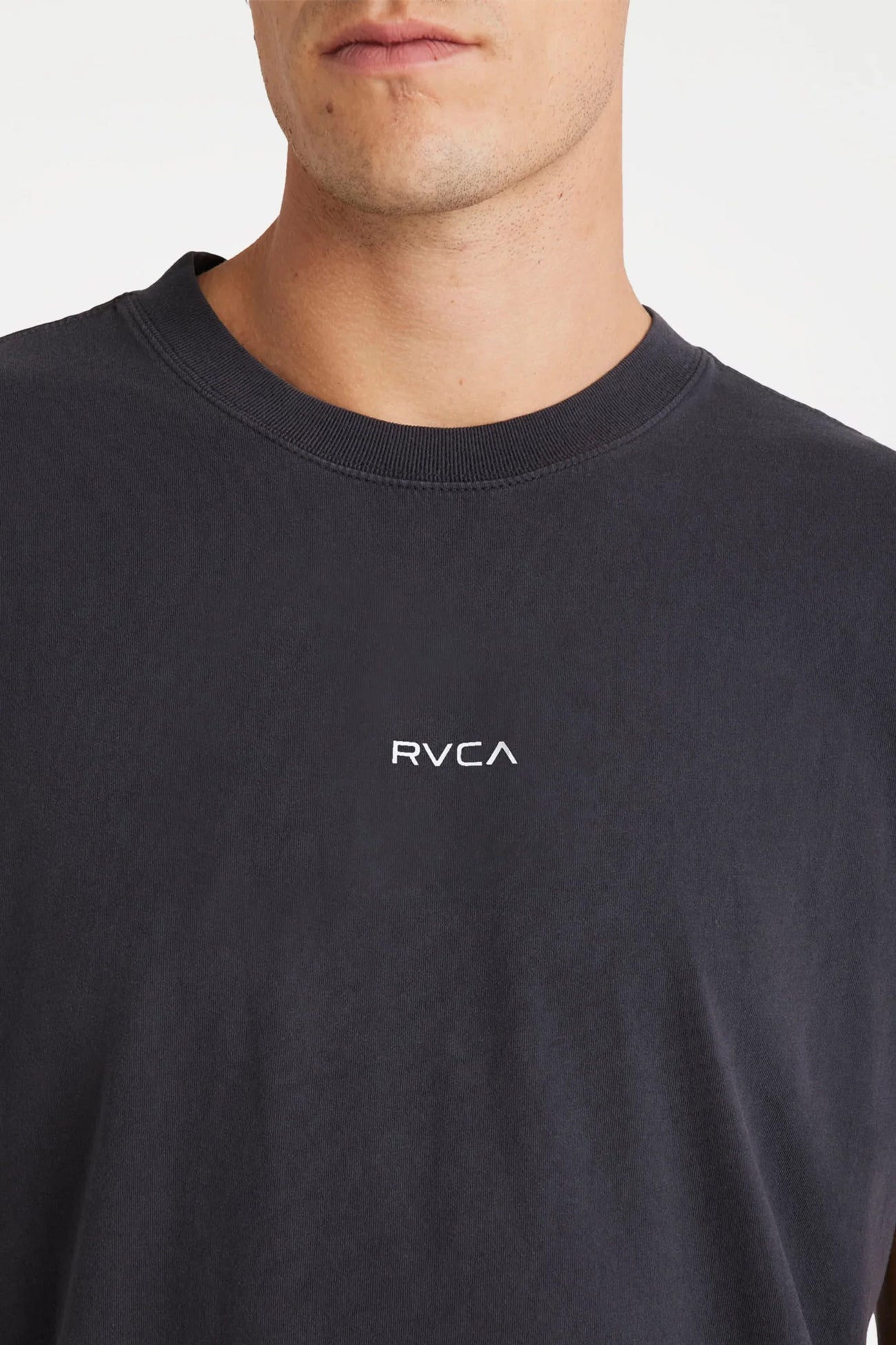RVCA Unflipped Short Sleeve Tee Washed Black