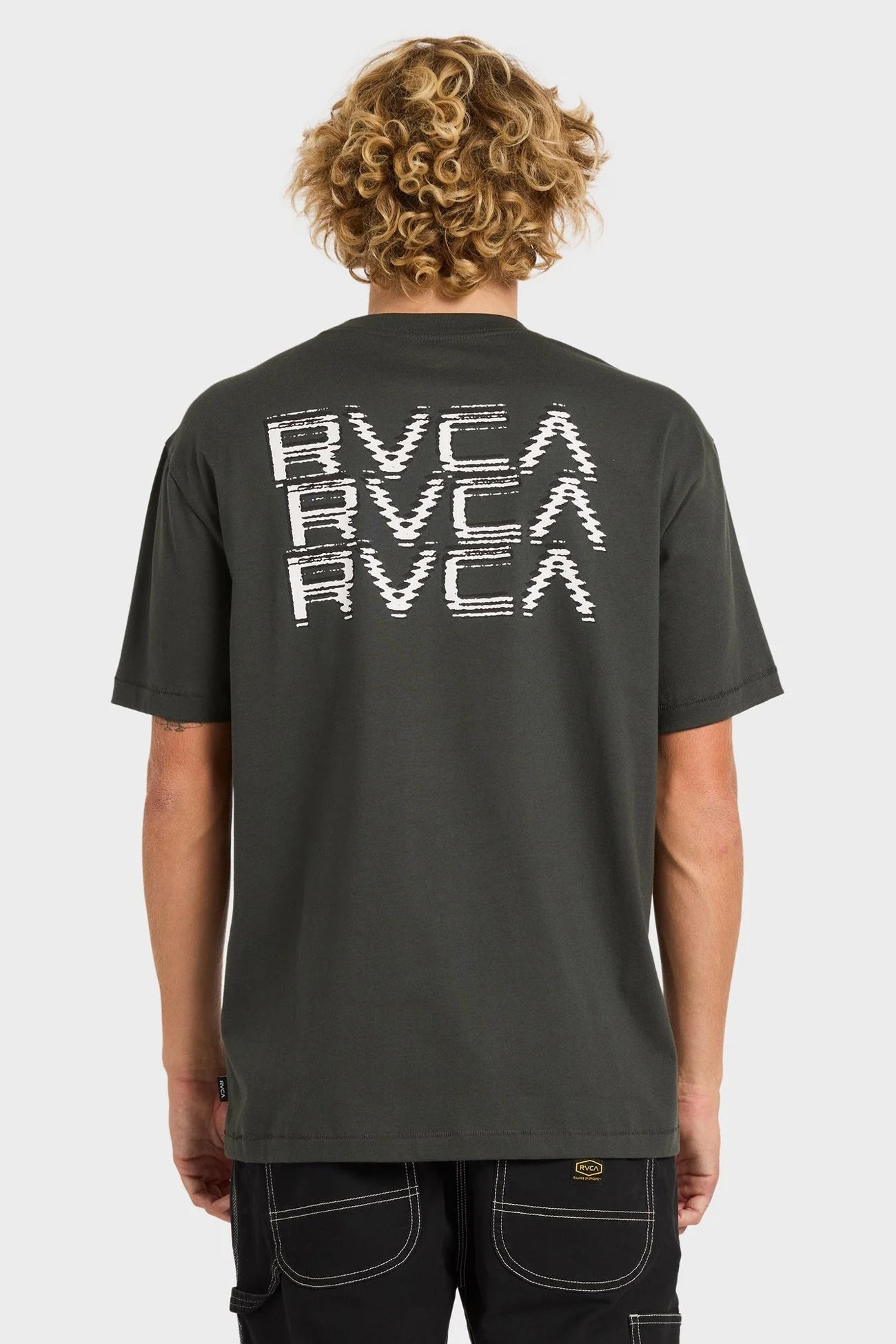 RVCA Repeater Short Sleeve Tee Pirate Black