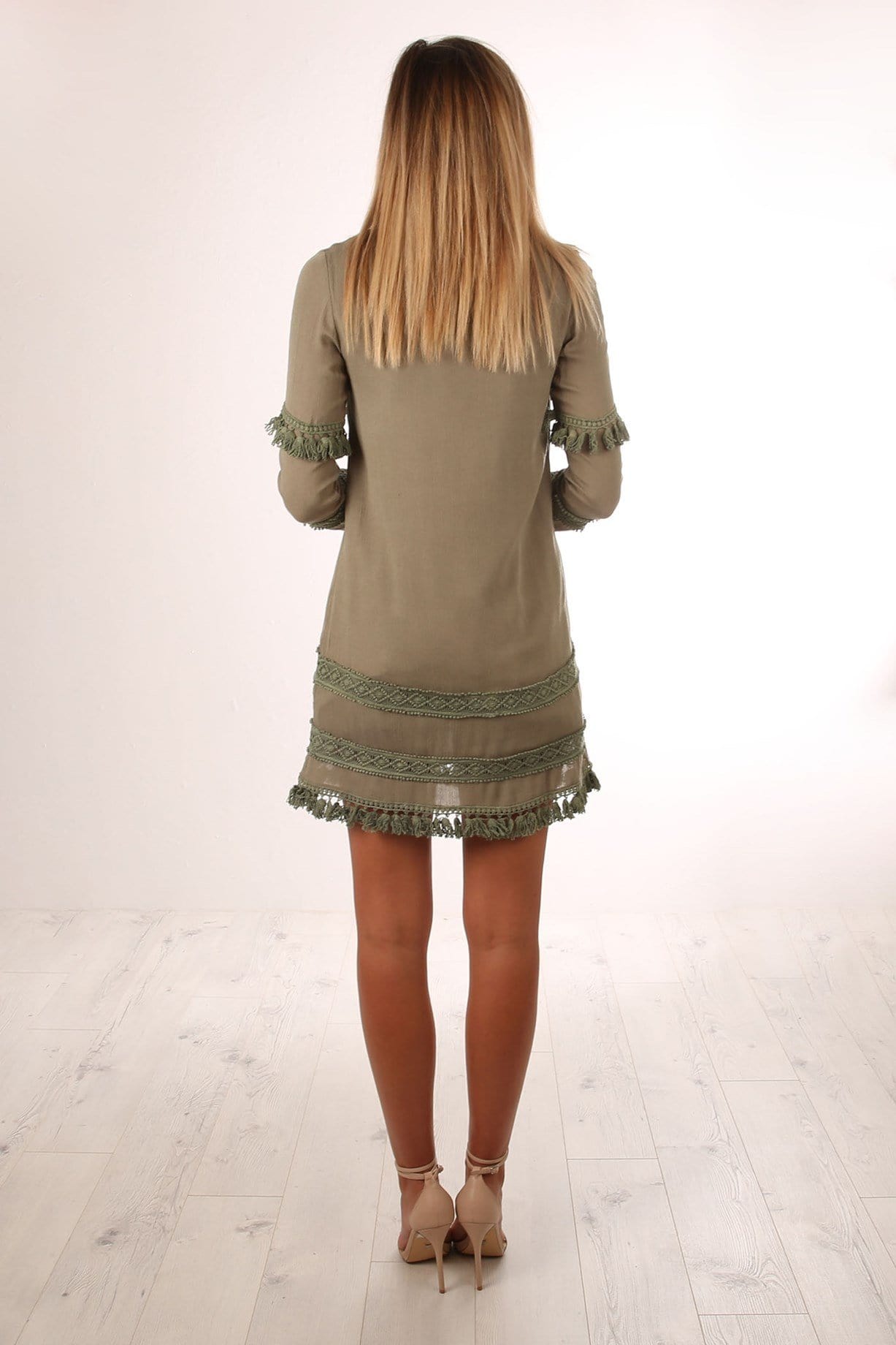 Harper Dress Khaki Jean Jail - Jean Jail