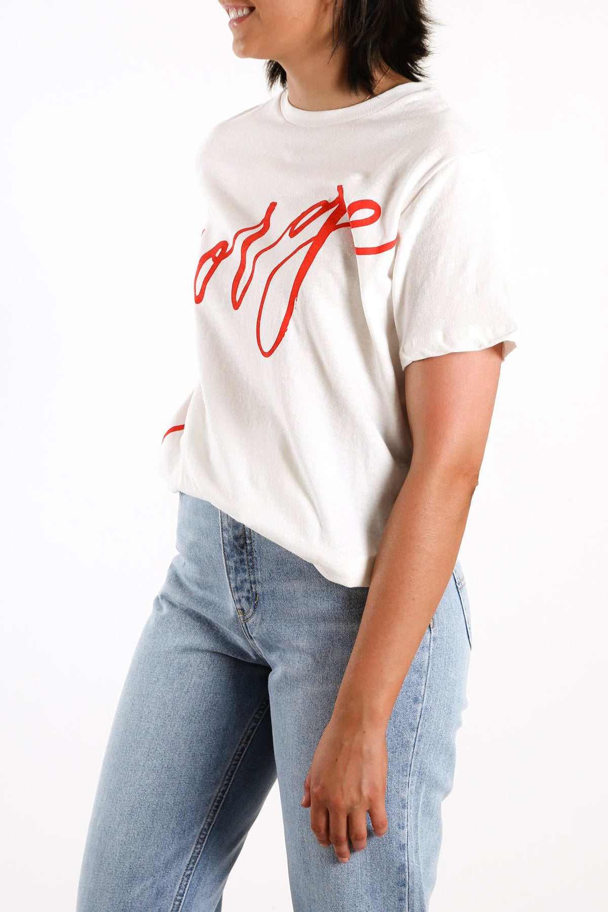 Jorge Sign Here Tee Vintage White