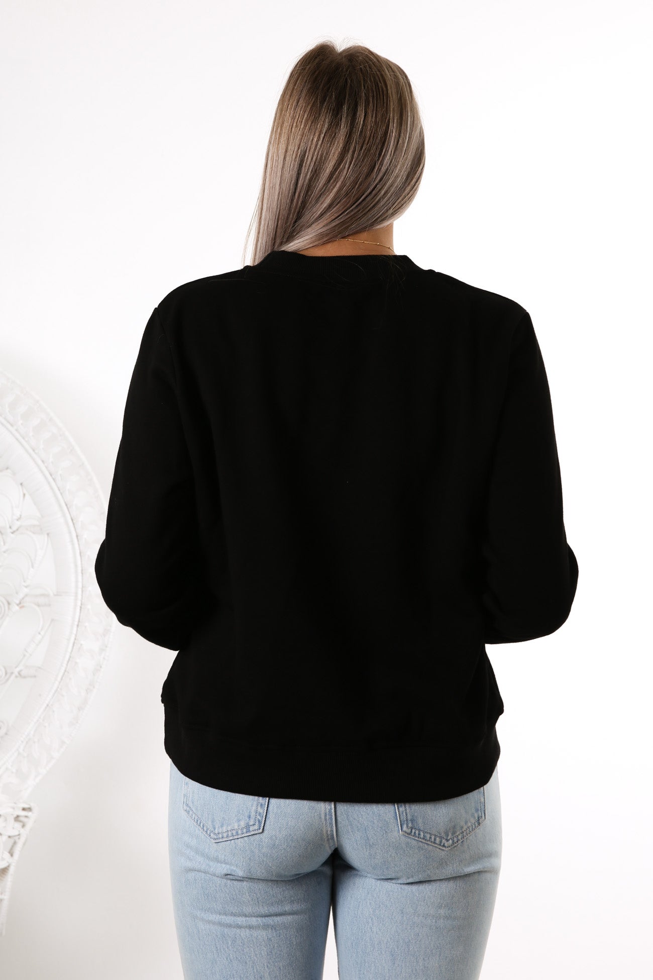 JJ Leopard Printed Jumper Black