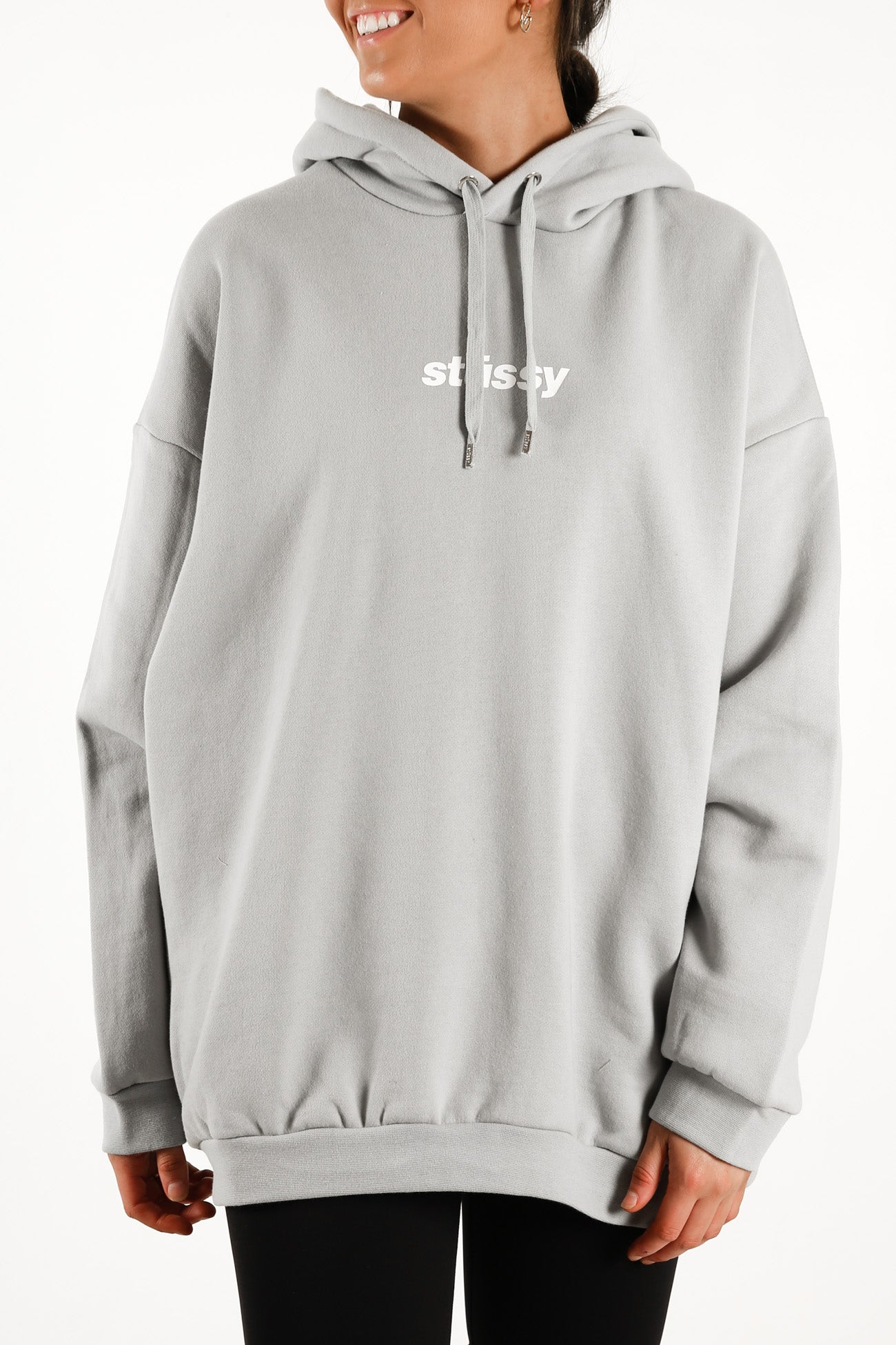Italic Oversized Hood Flat Grey