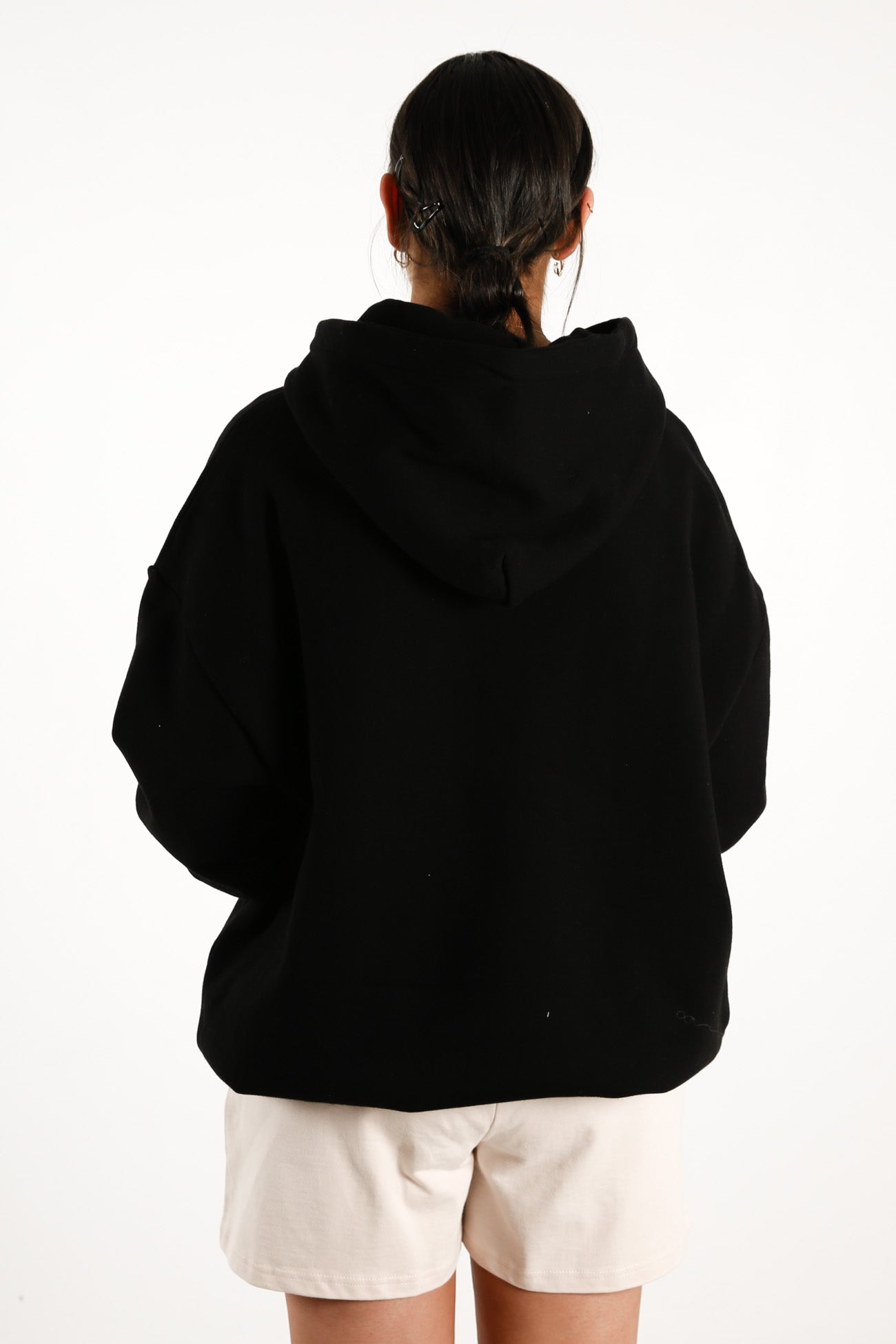 Italic Oversized Hood Black