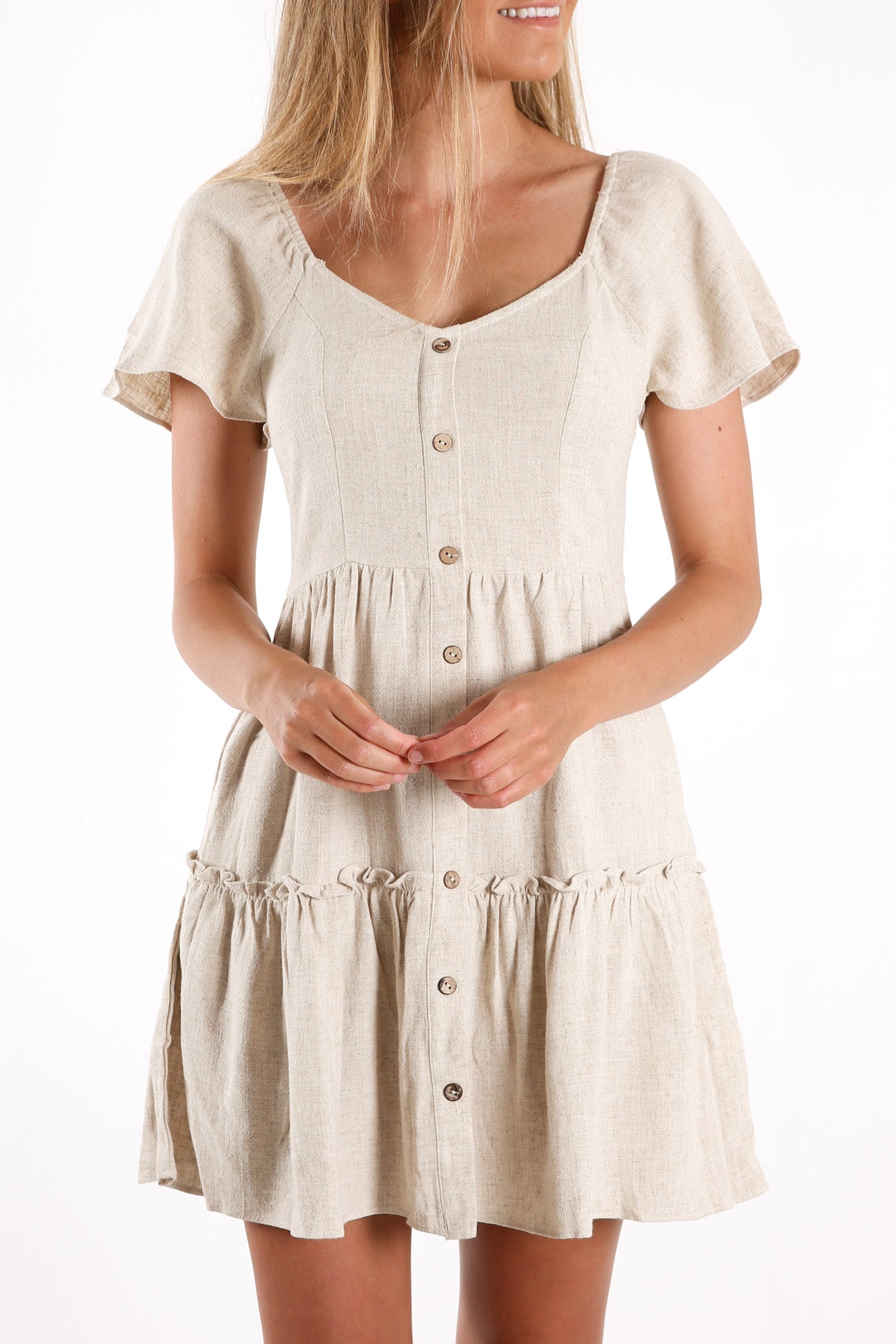 Tiarnah Dress Beige